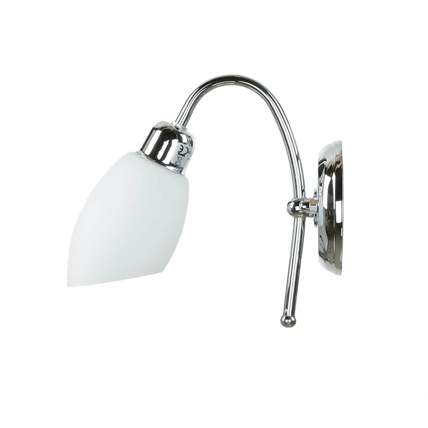 Badlampe Chrom Echt-Messing E14 rostfrei ISMENE