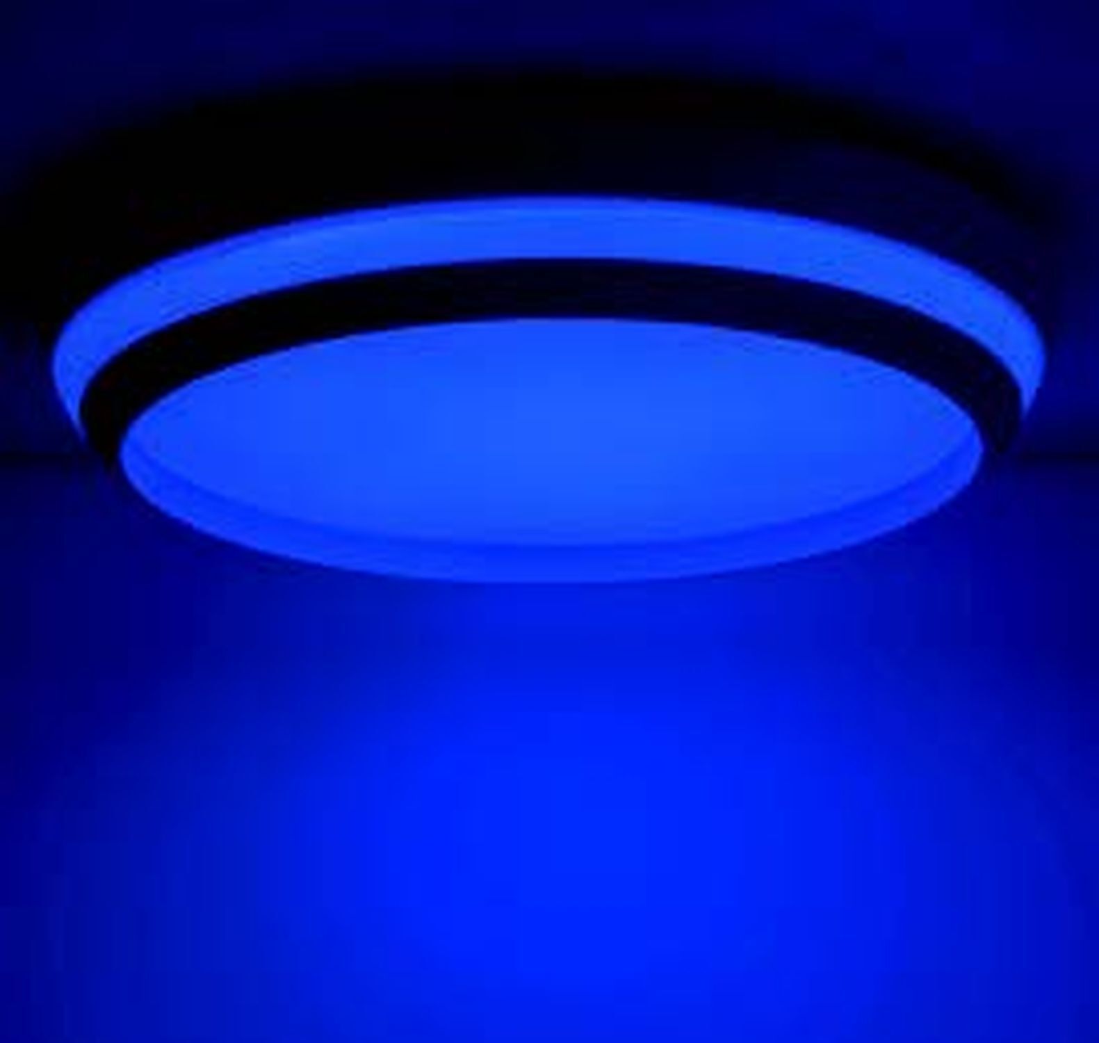 LED Wandlampe Aluminium Schwarz RGB Bluetooth Ø35 cm