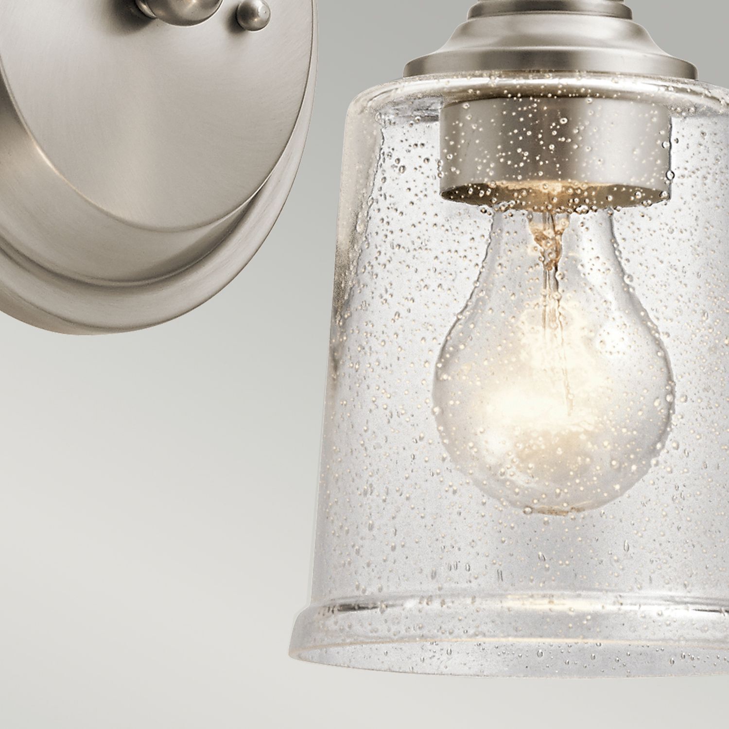 Wandlampe Glas Metall Jugendstil E27 LIODA