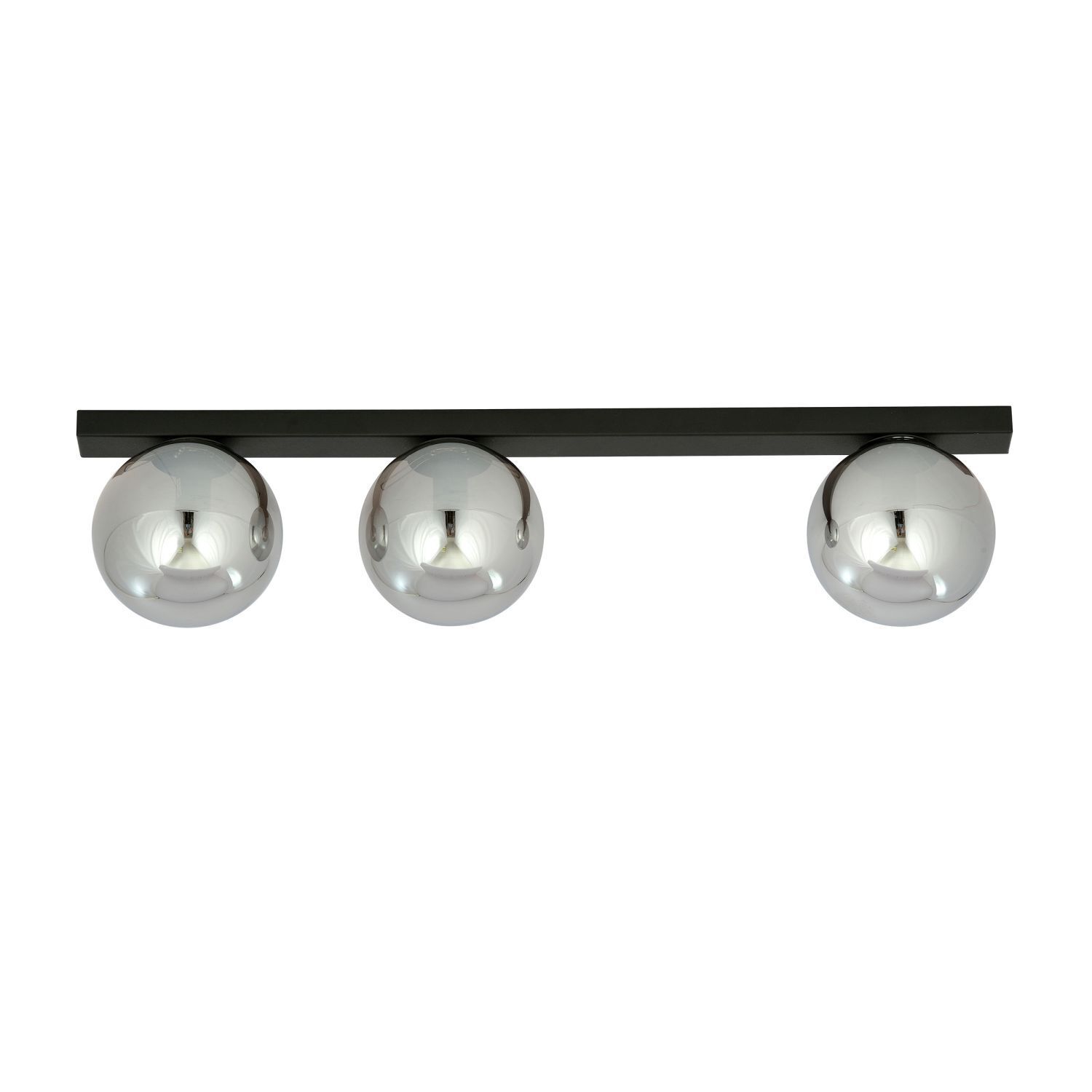 Deckenlampe 3-flammig 70 cm Rauchglas Metall E14 IRENE