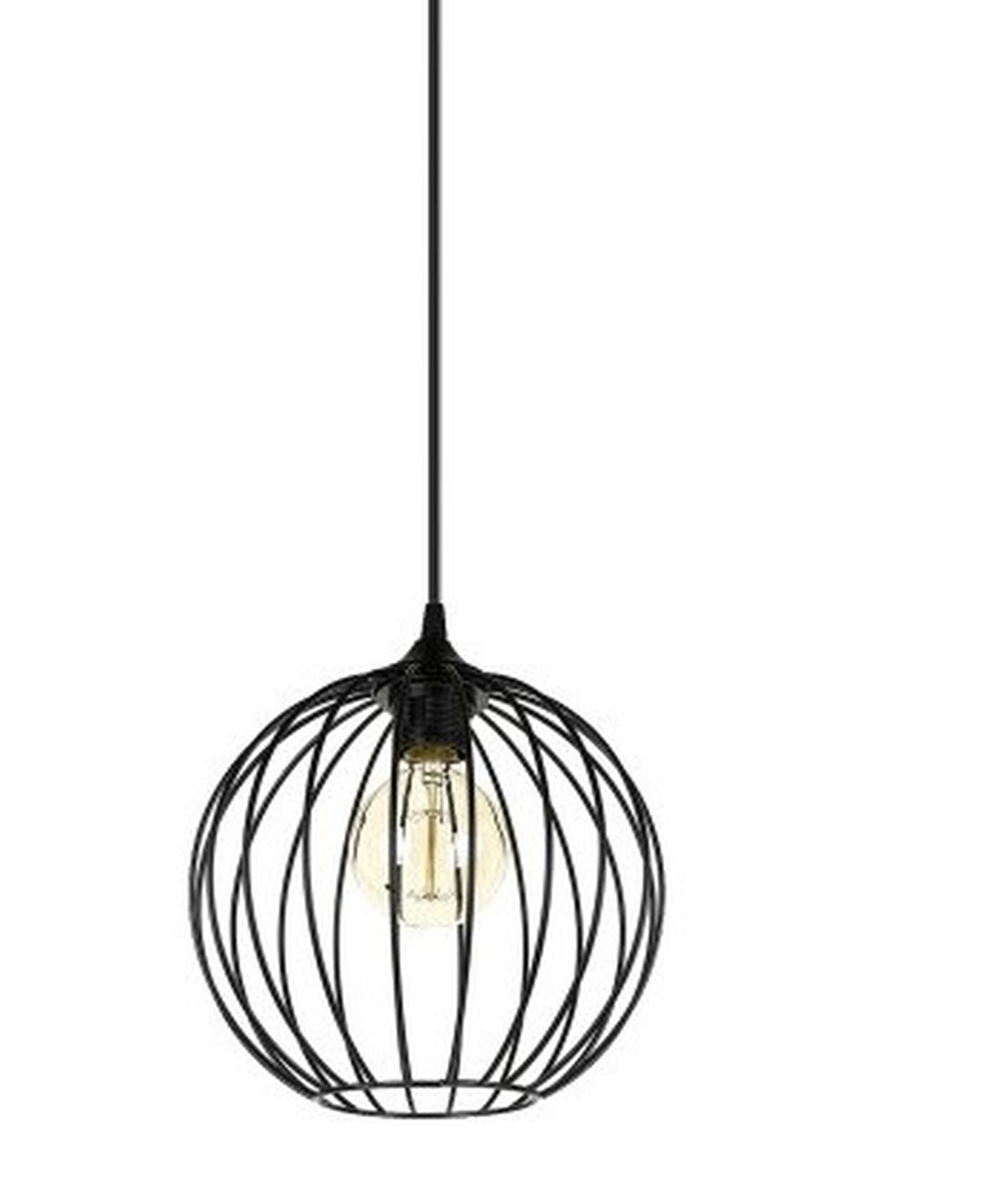 Dekorative Pendelleuchte Draht Kugel Metall E27 Ø23 cm