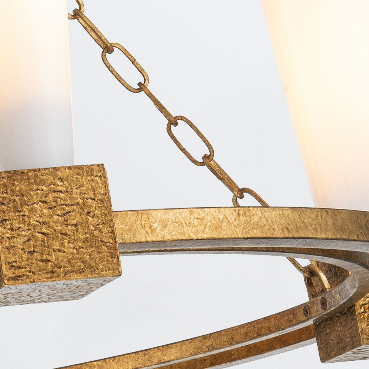 Kronleuchter Metall Glas 83,8 cm breit H: max. 205,7 cm Ring