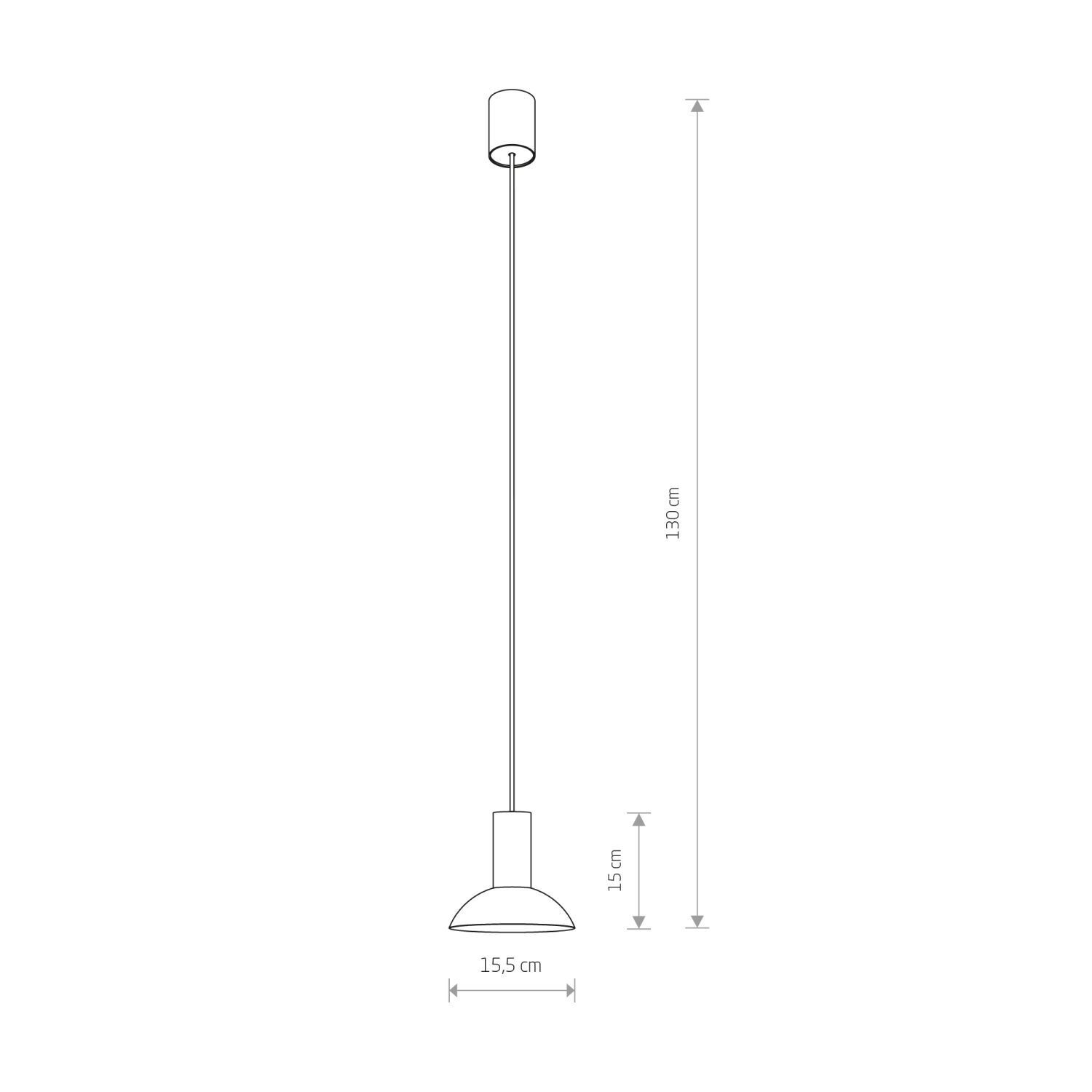 Pendelleuchte Schwarz GU10 Ø 15,5 cm Metall verstellbar