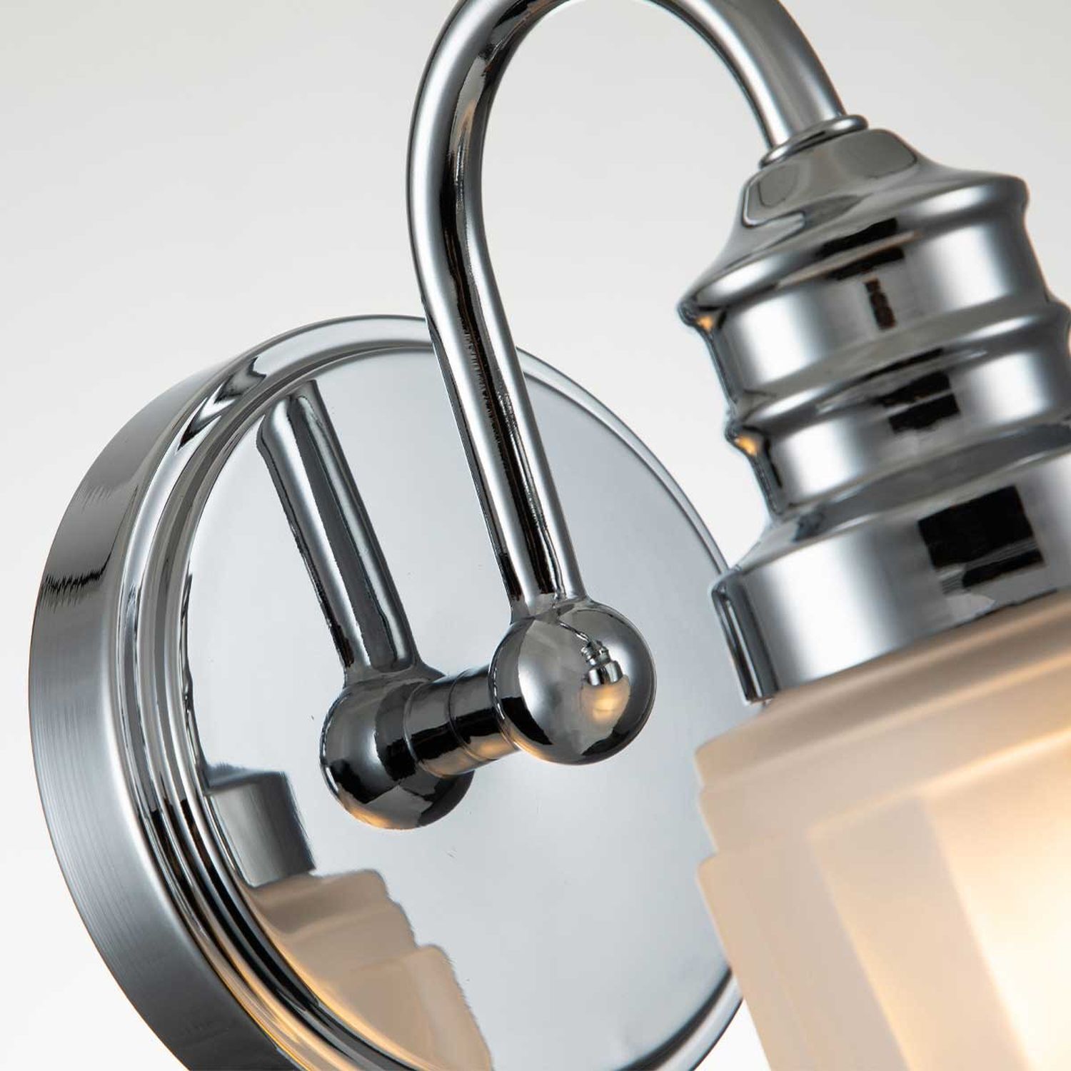 Badleuchte Metall Glas H: 23,7 cm IP44 G9 LED 3000 K