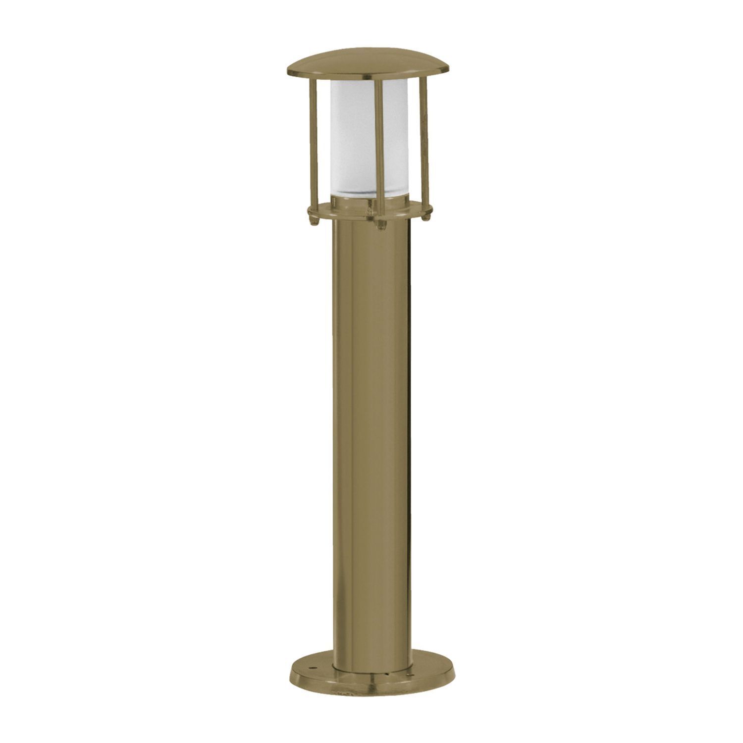 Gehwegbeleuchtung Echt-Messing Glas 50 cm IP53 E14 rund