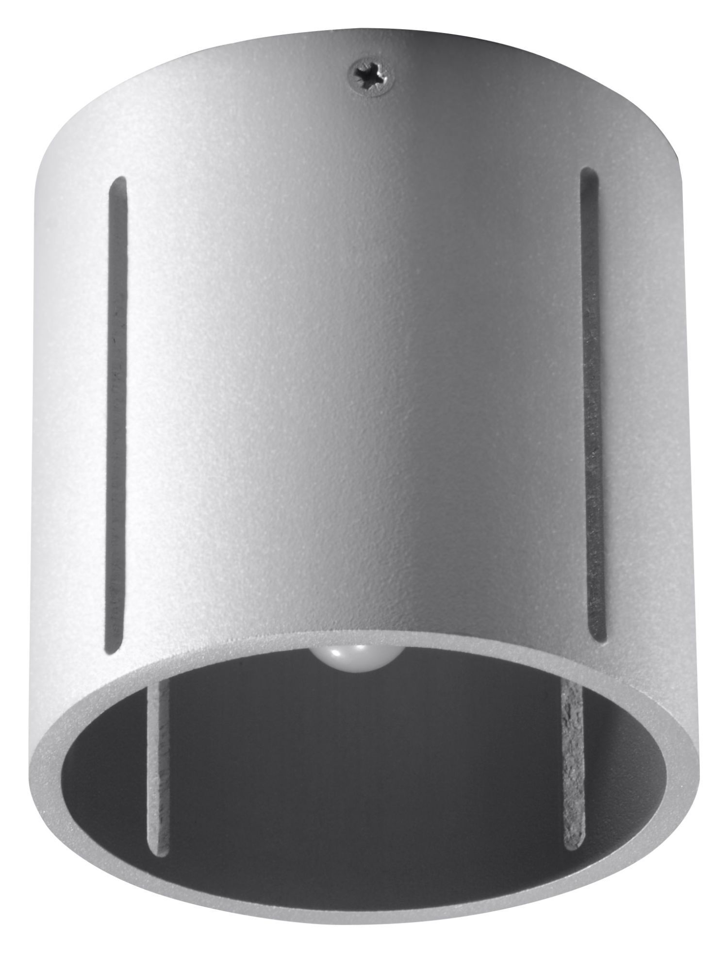 Spot Lampe Metall klein Ø 10 cm Grau Modern flach G9