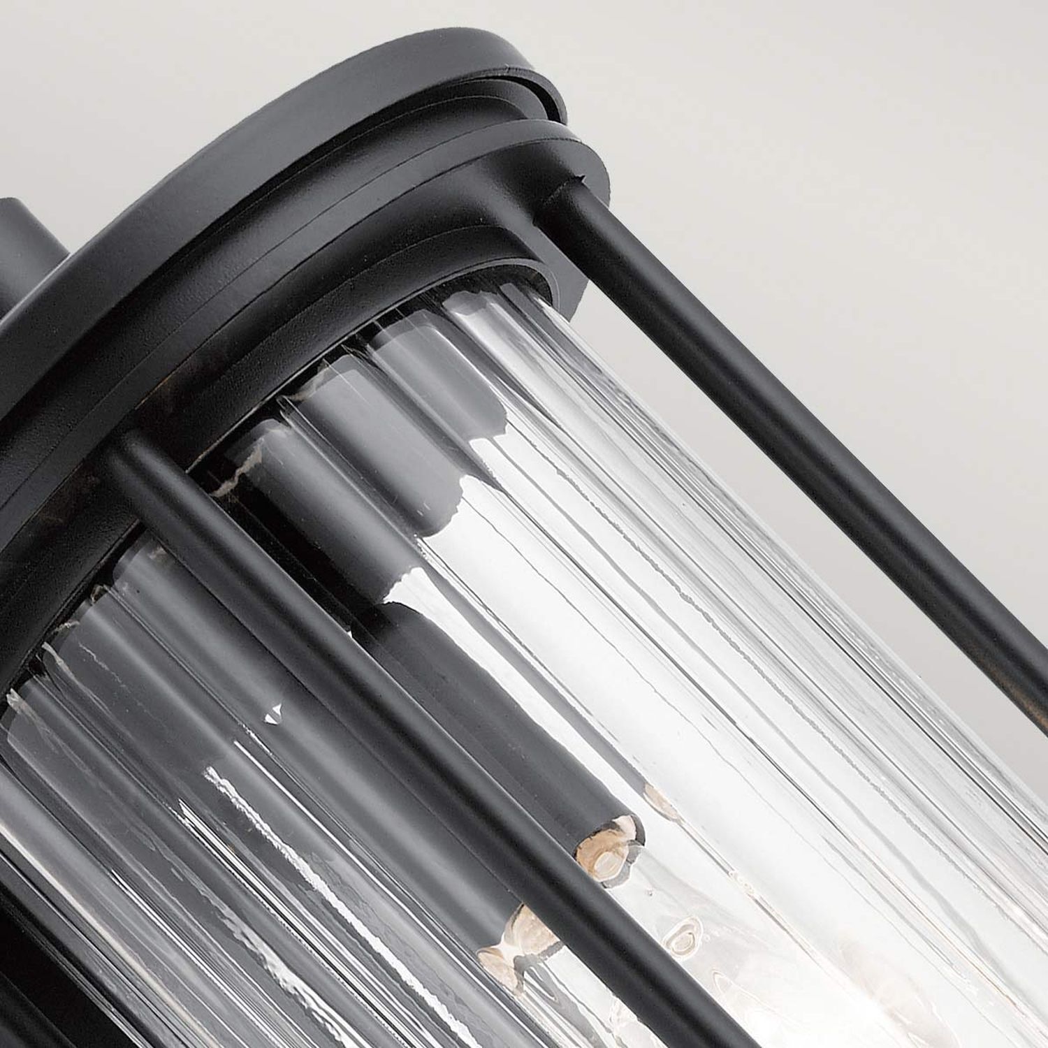 Wandleuchte außen IP44 40,6 cm hoch Aluminium Glas E27 Drinnen, Kronleuchter, Lampe, Badezimmer, Zimmer