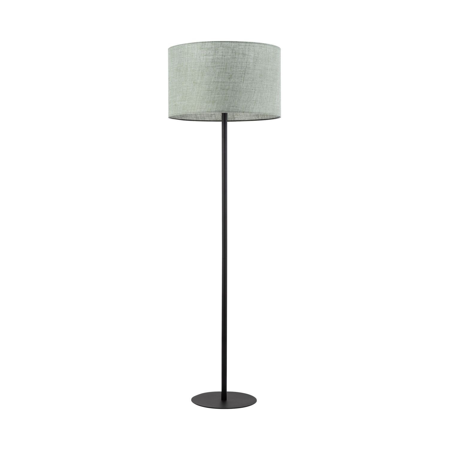 Stehlampe Wohnzimmer 159 cm Stoffschirm Grün Schwarz E27