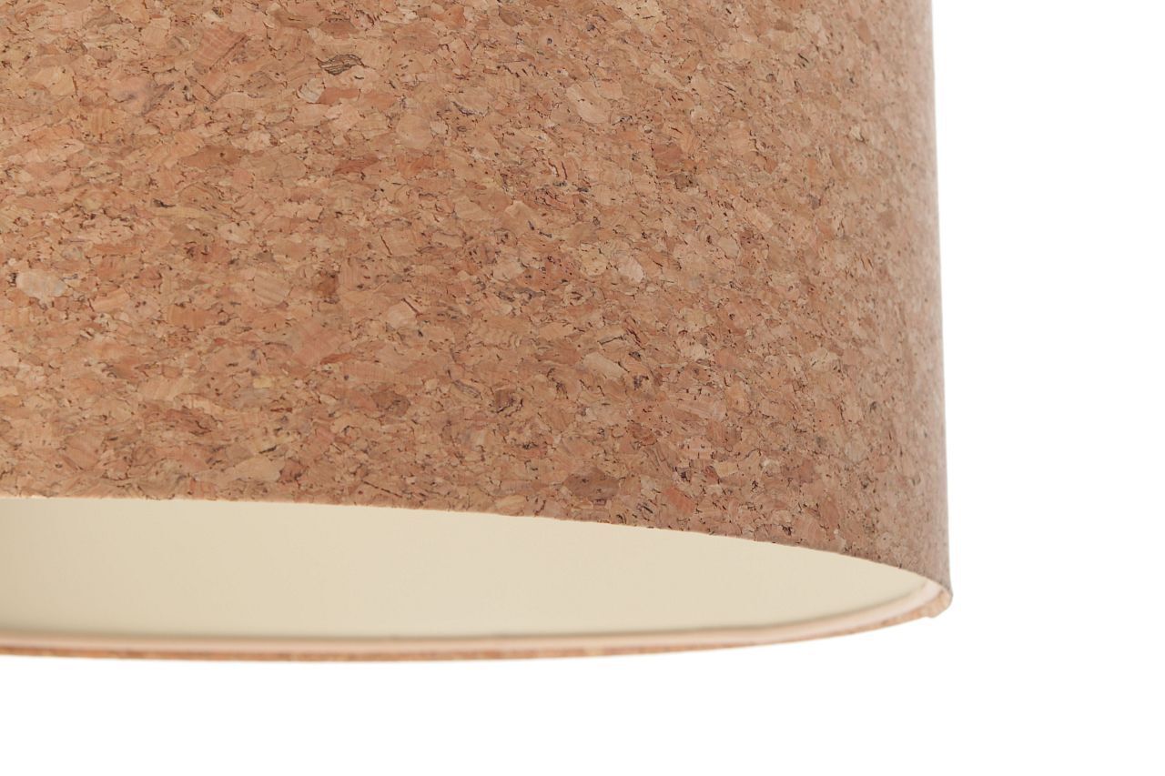 Pendelleuchte Natur Weiß E27 Ø 30 cm Kork Modern