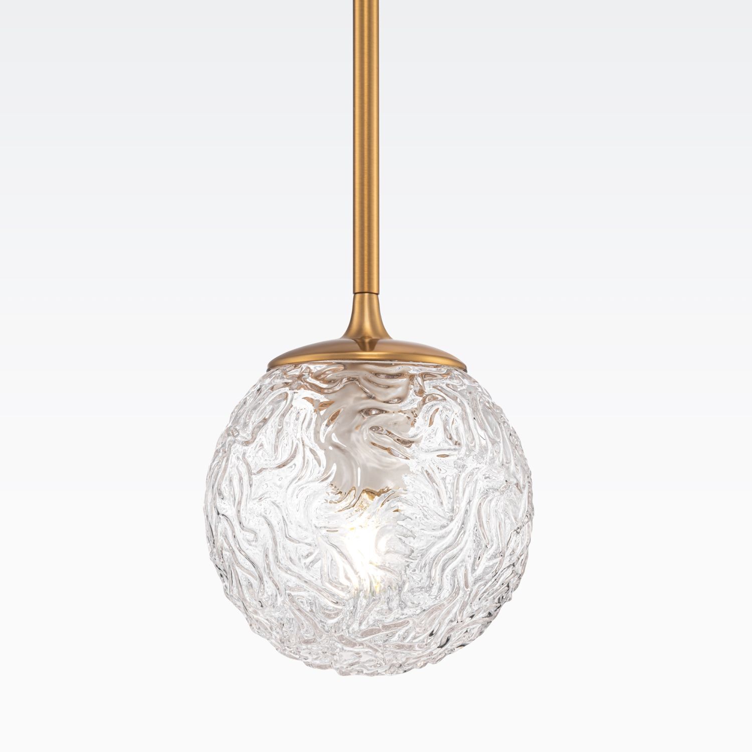 Hängelampe Glas Metall E27 Ø 15 cm rund H: max. 150 cm