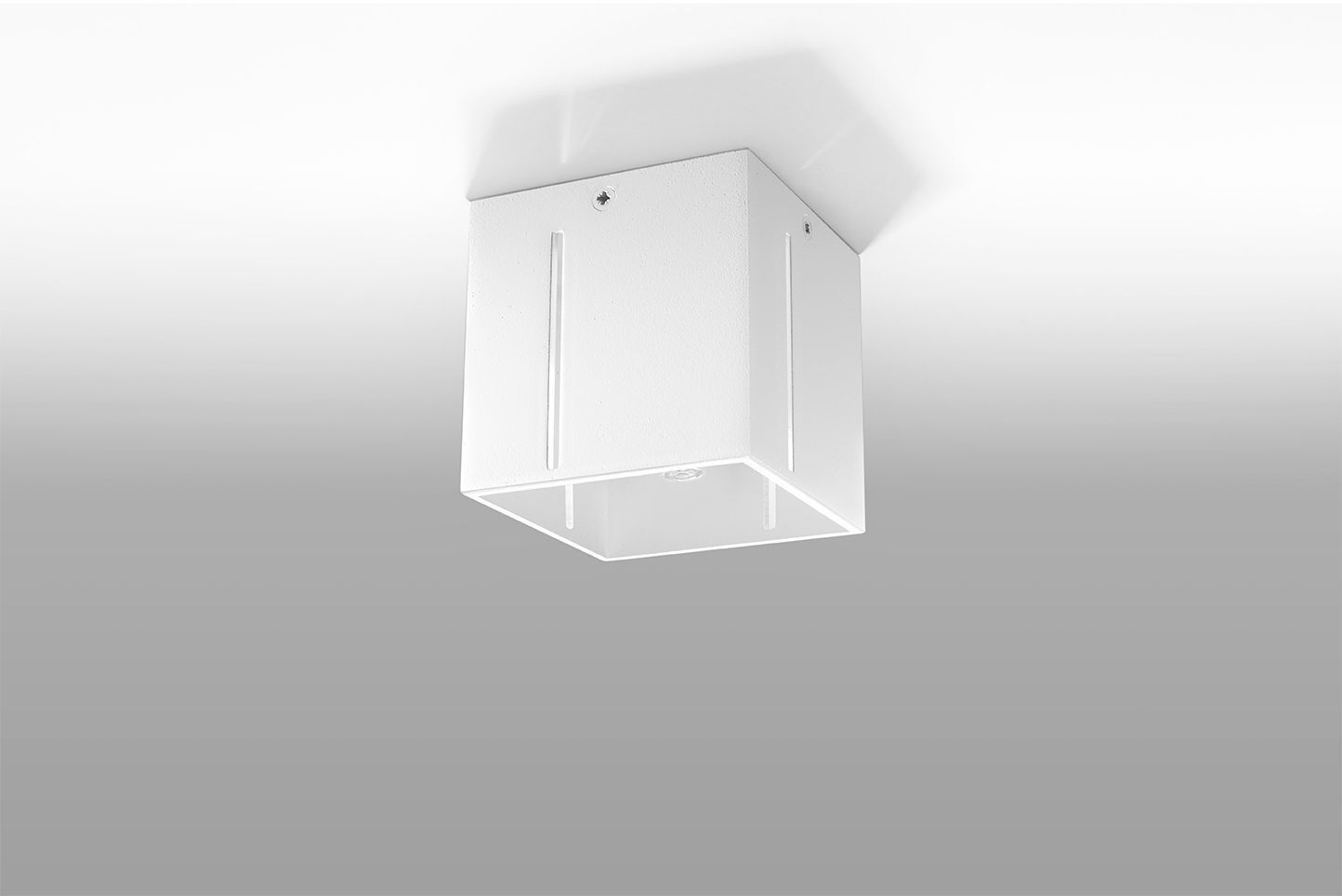 Deckenleuchte Weiß klein B:10cm eckig Modern FUFIA