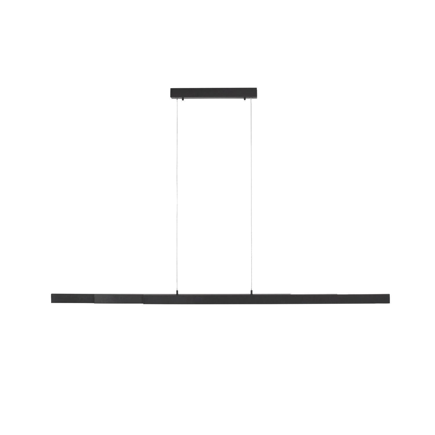 LED Pendelleuchte Anthrazit Metall 13 W 165 cm länglich