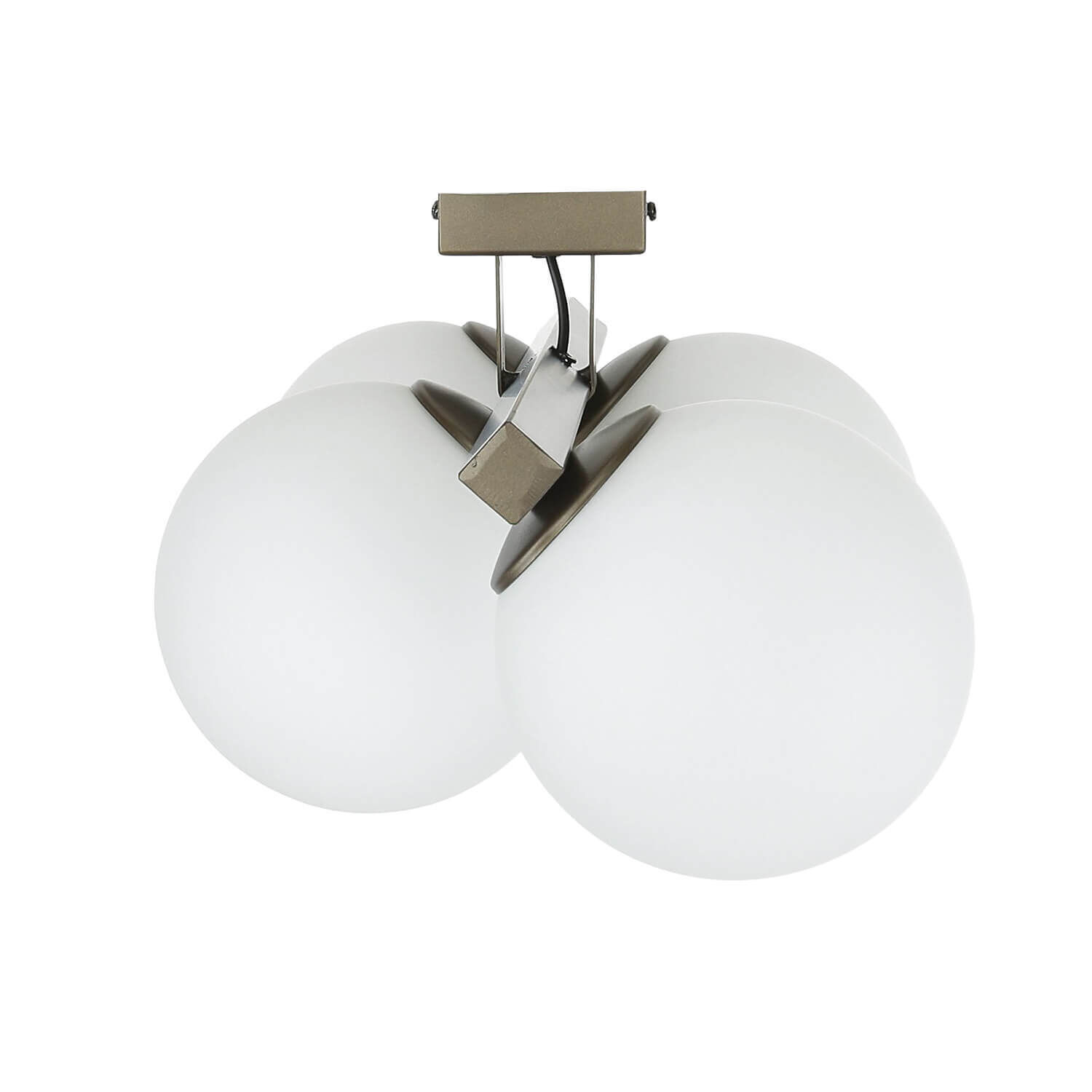 Deckenlampe Glas satiniert L:70 cm in Titanium Gold Leuchte, Deckenleuchte, Deckenventilator, Gerät, Elektrisches Gerät