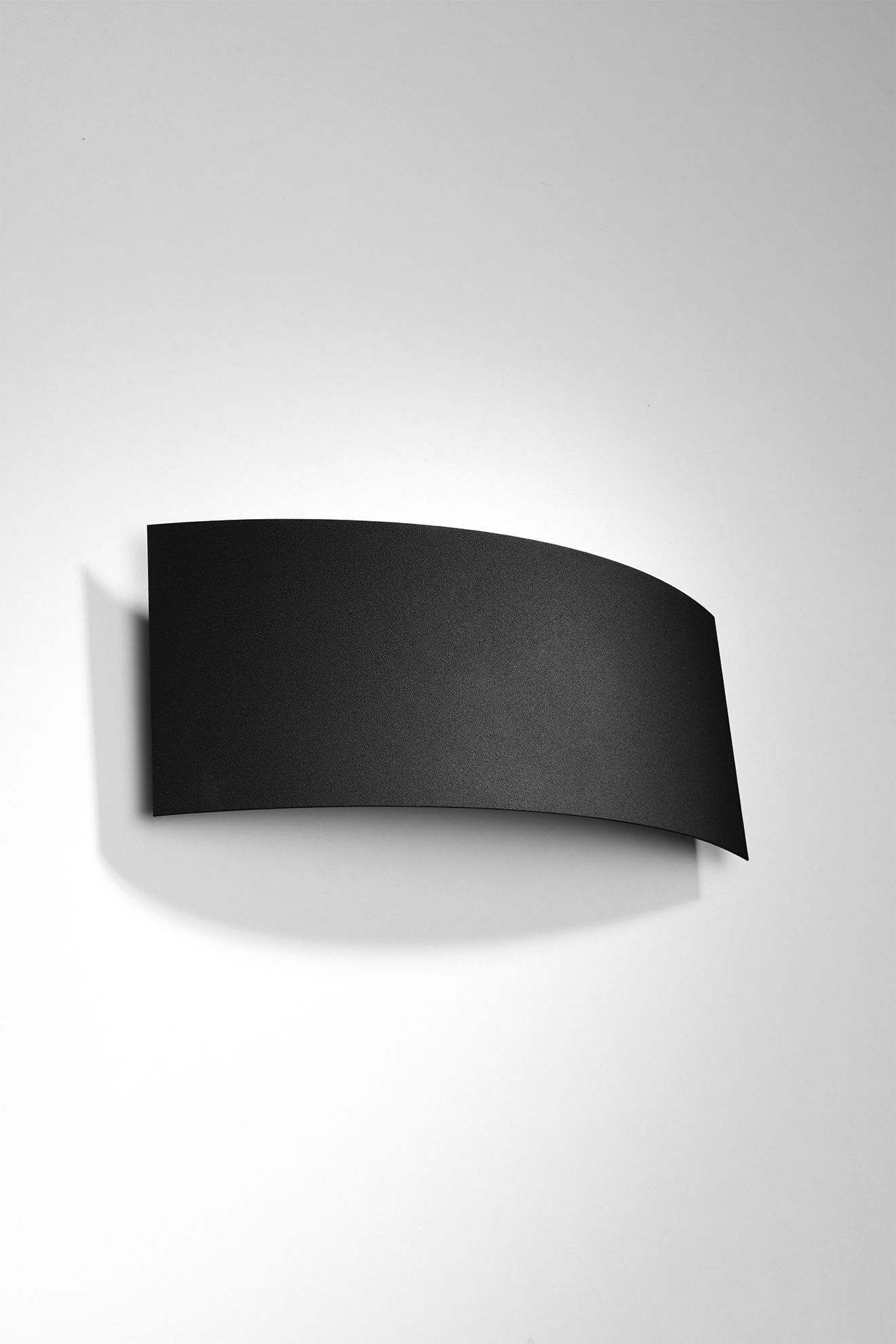 indirekte Wandlampe Metall 34 cm Schwarz Up Down