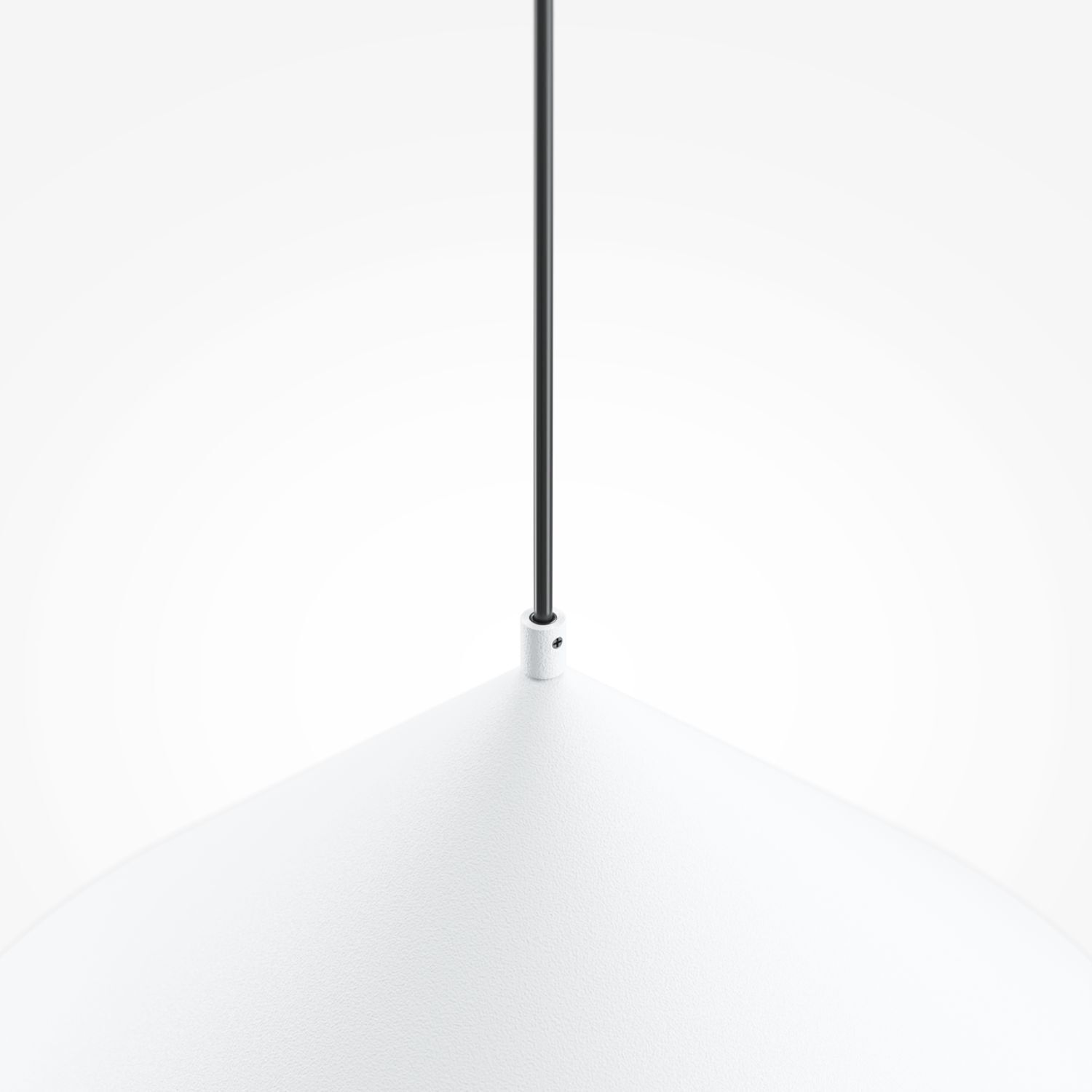 Hängelampe Metall rund Ø 35 cm H: max. 318 cm Weiß E27