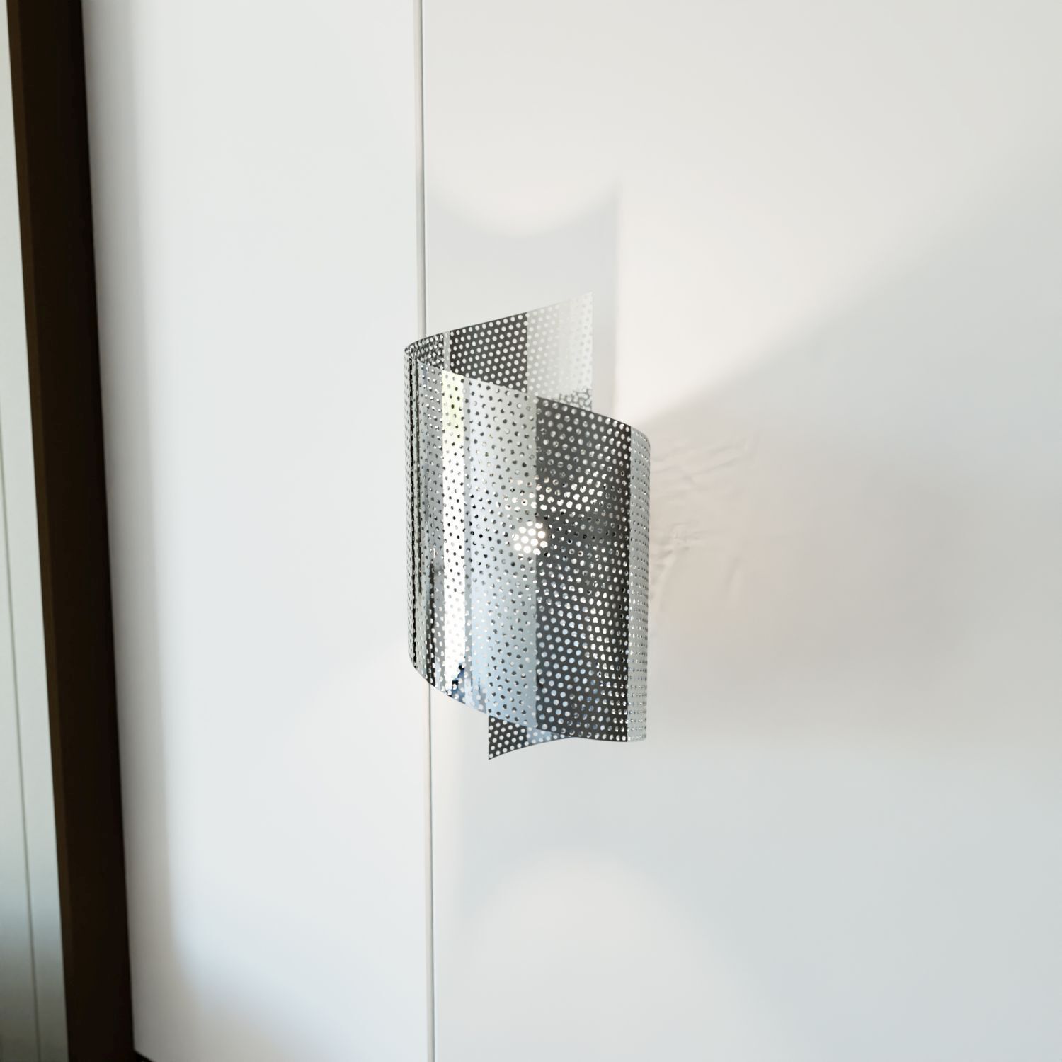 Wandlampe Metall stilvoll G9 T:17 cm in Silber Modern