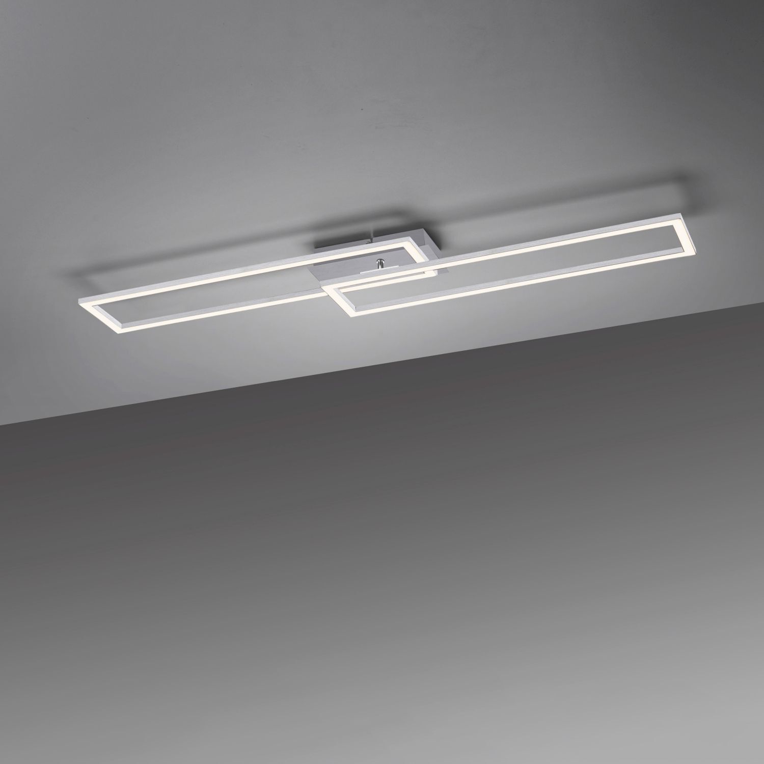 Dimmbare LED Deckenleuchte in Stahl 3000 K L:102 cm