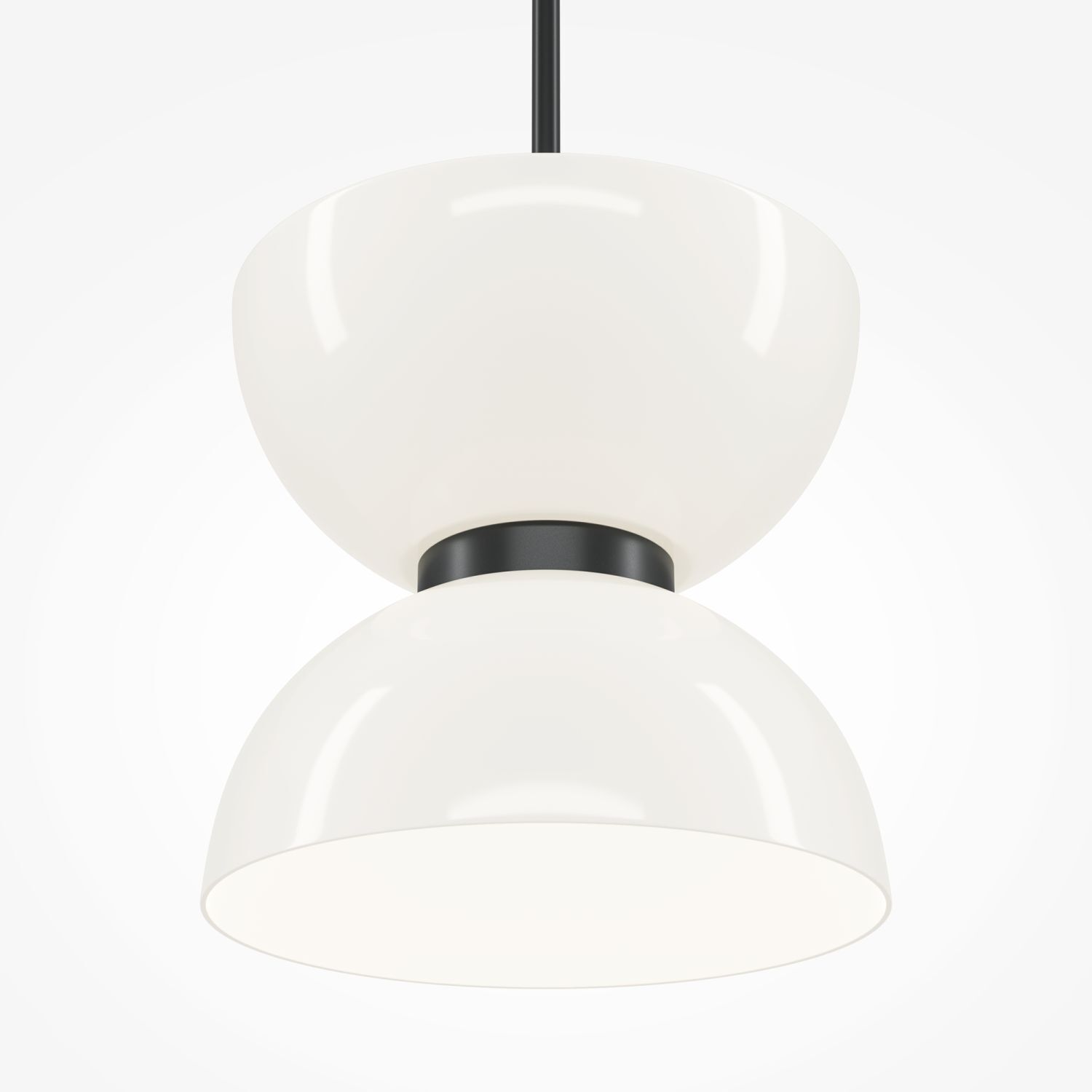 Pendelleuchte Metall Glas LED Ø 22 cm H: max. 350 cm