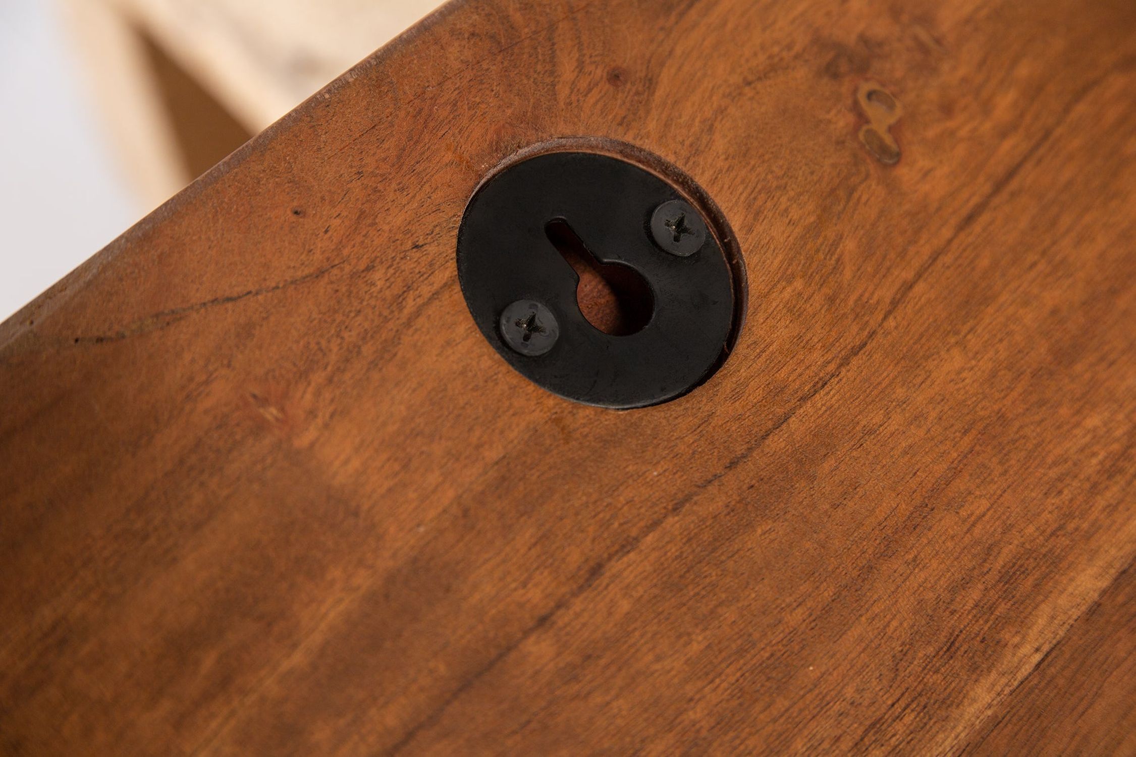 Garderobenhaken 80 cm lang Akazienholz massiv Modern Hartholz, Holz, Gebeiztes Holz, Innenarchitektur, Sperrholz