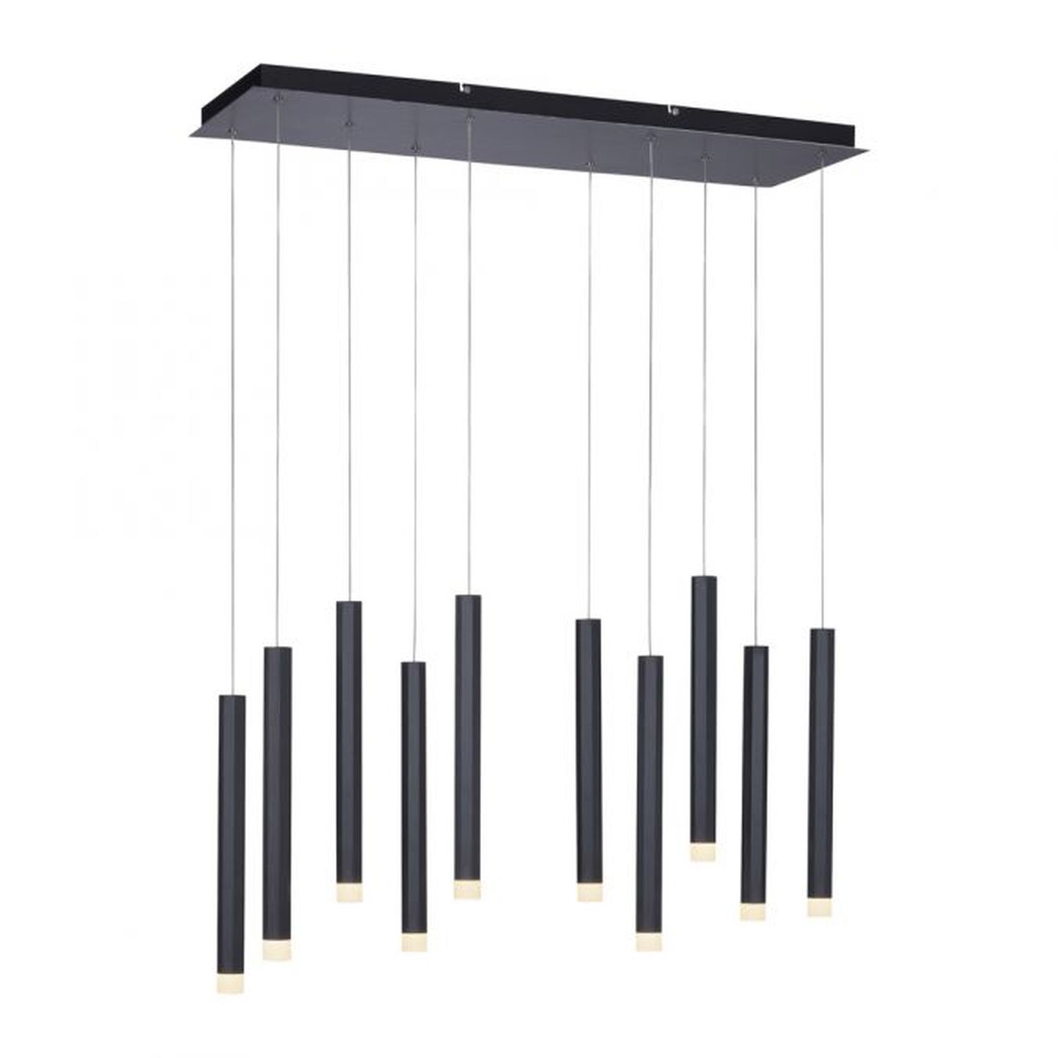 LED Hängelampe Metall 3000 K warmweiß 550 lm Schwarz