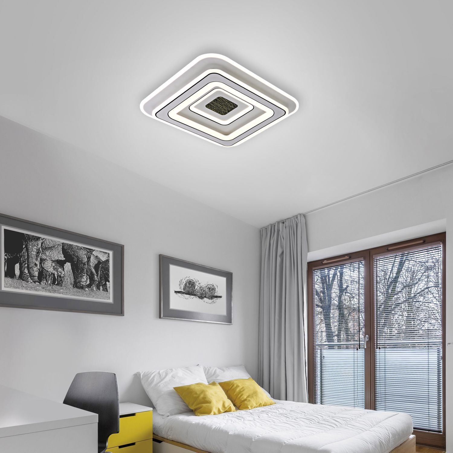 LED Deckenlampe Dimmer Fernbedienung 6500 lm Nachtlicht