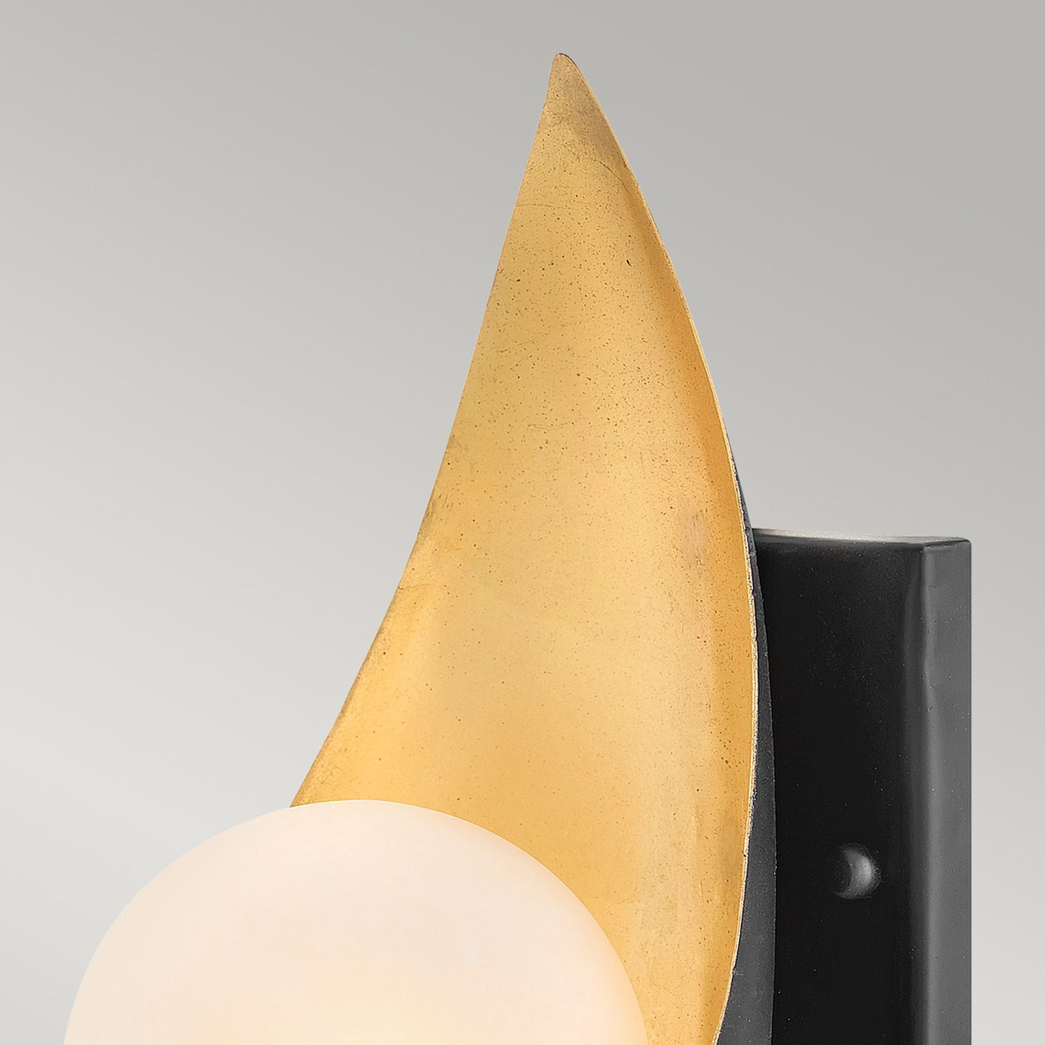 Wandleuchte LED G9 H: 25,4 cm 3000 K Schwarz Gold Weiß