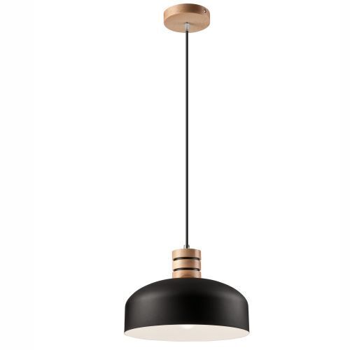 Hängelampe Pendelleuchte Esszimmerlampe Schwarz Holz