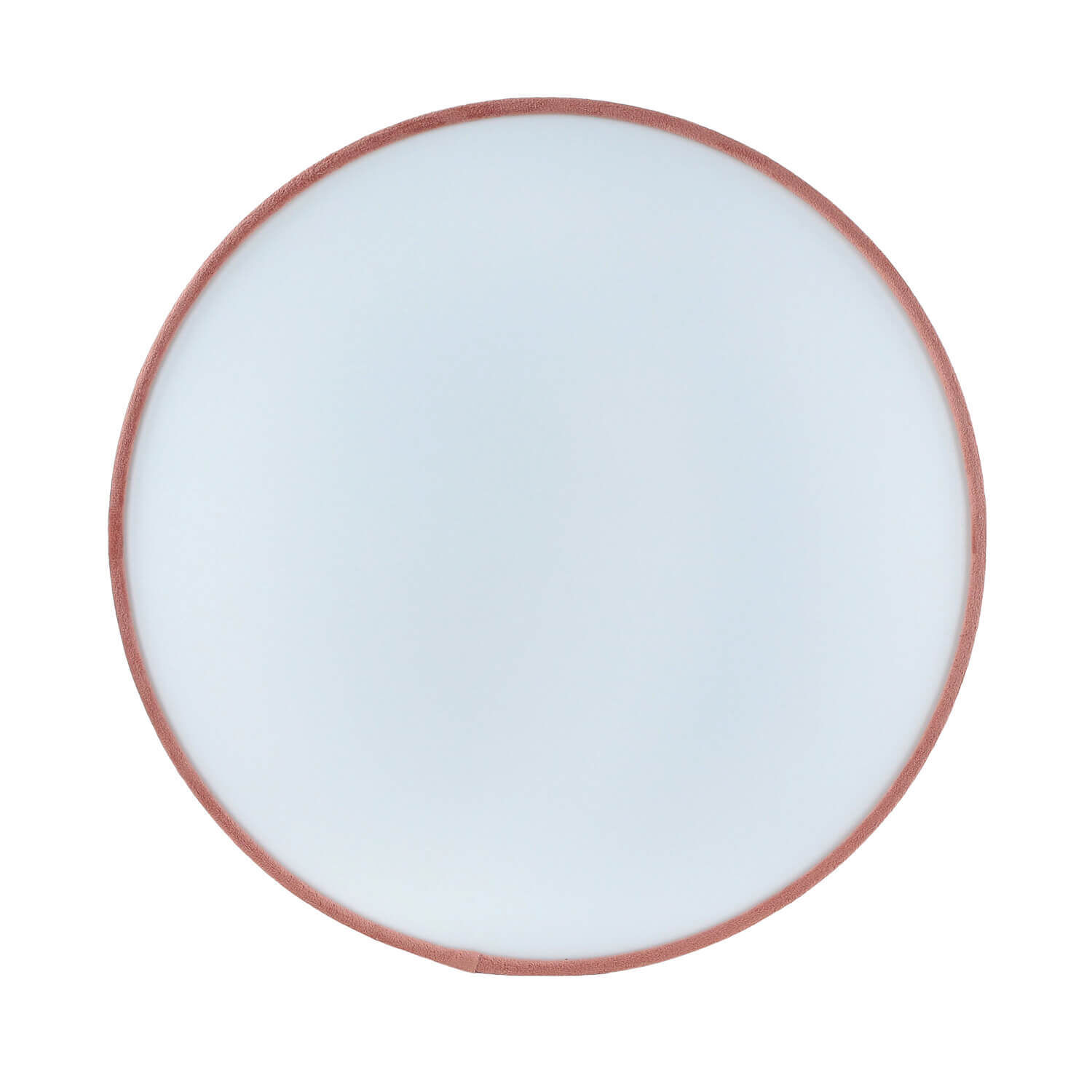 Deckenlampe Stoff Samt rund Ø 38 cm H: 10 cm Rosa 2x E27 Teller, Kunst, Porzellan, Töpferei, Weiße Tafel