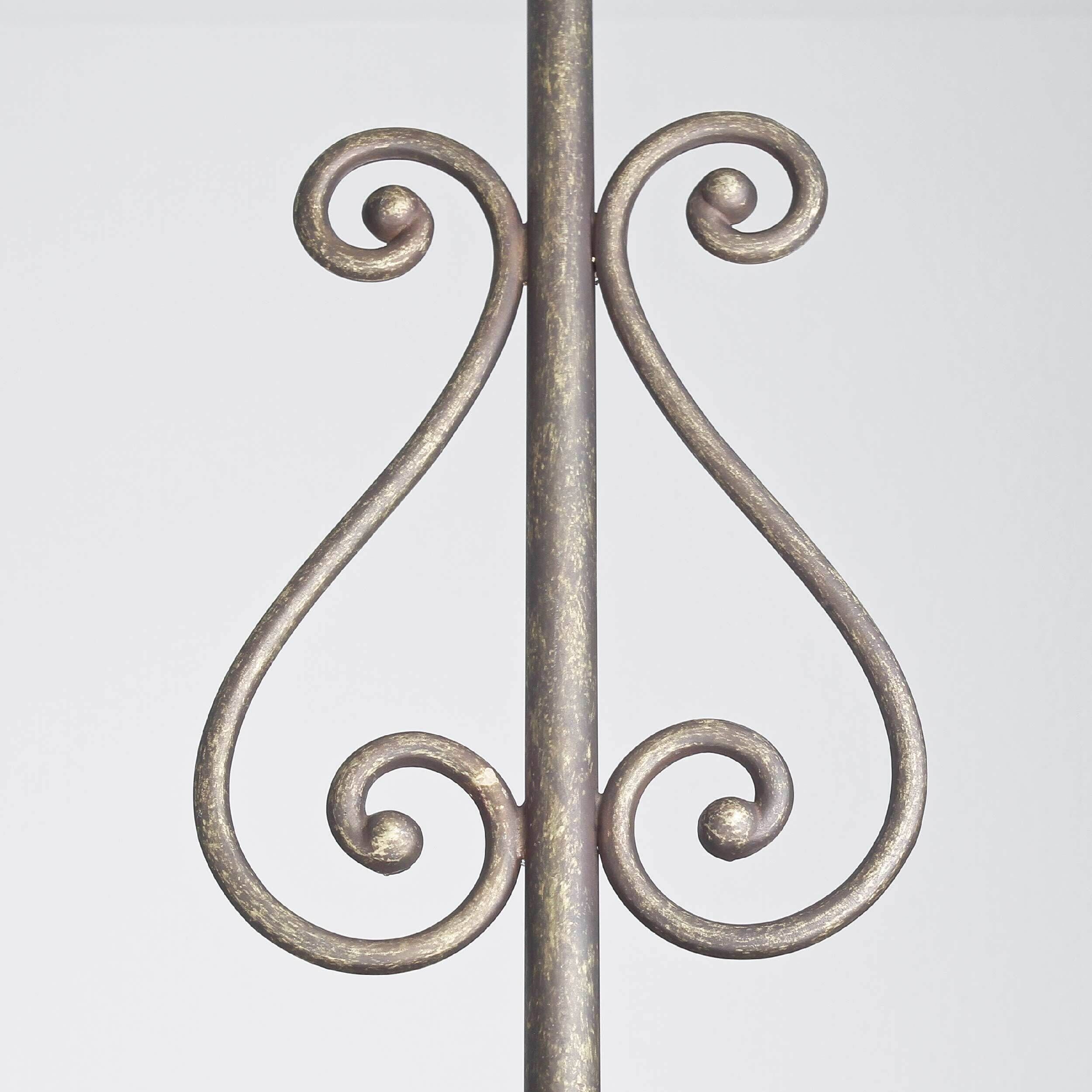 Rustikale Deckenleuchte Stoffschirm Handarbeit Handlauf