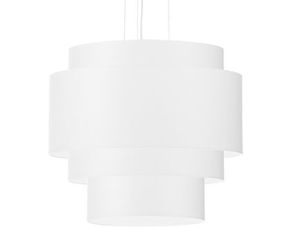 Hängelampe Weiß Ø 50 cm Stoff Modern 5x E27 MALY