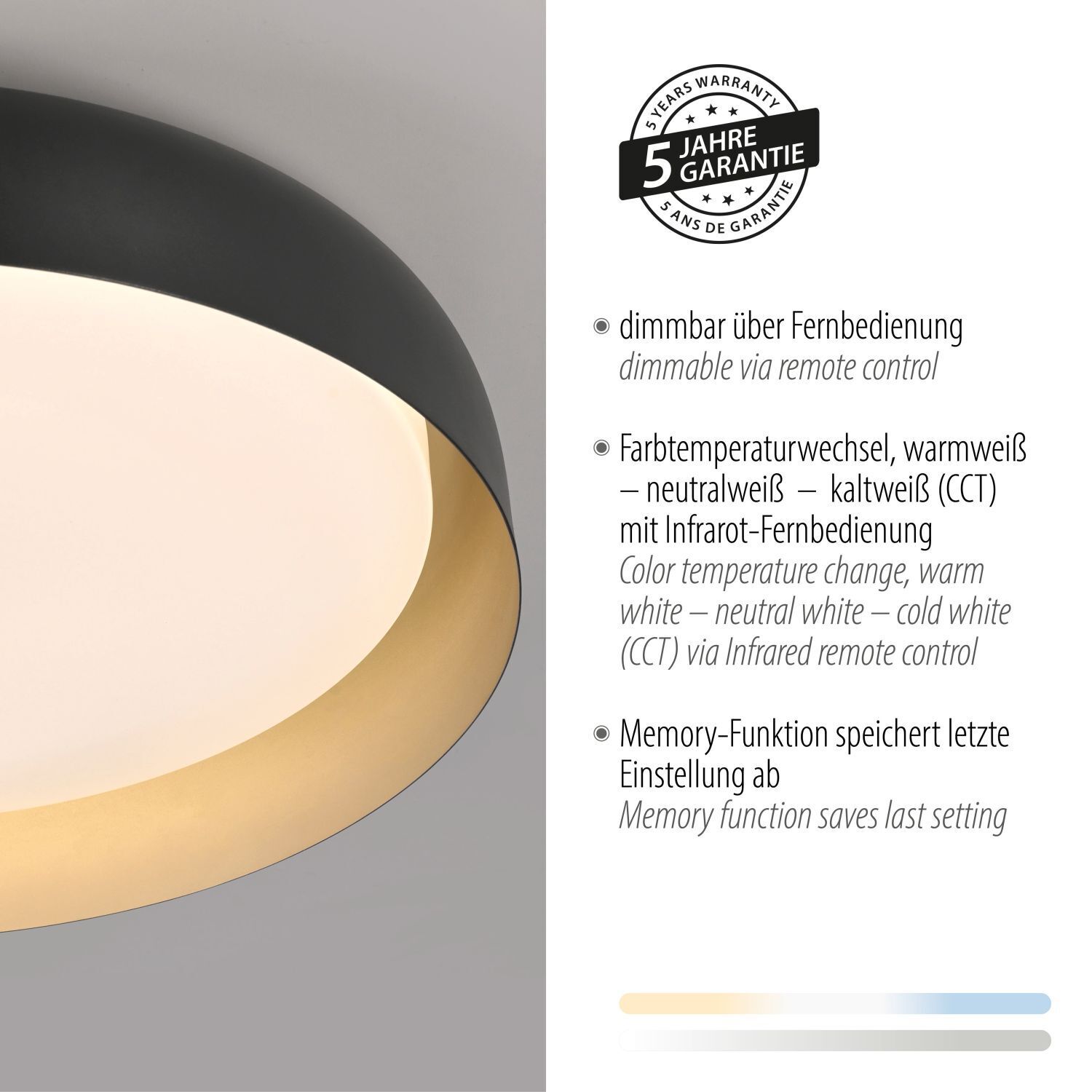 Deckenleuchte, Teller