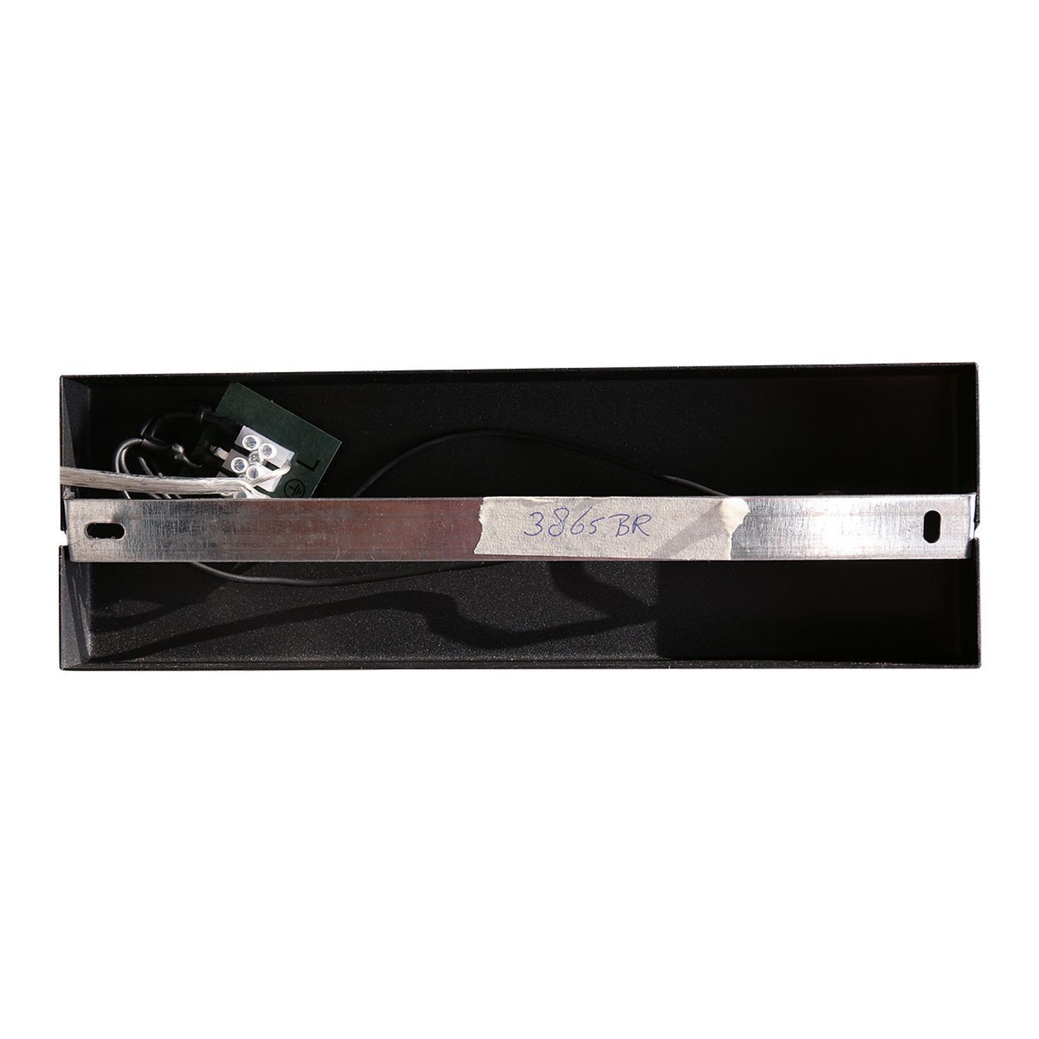 Stilvoller Wandstrahler Schwarz Bernstein E27 B:40 cm