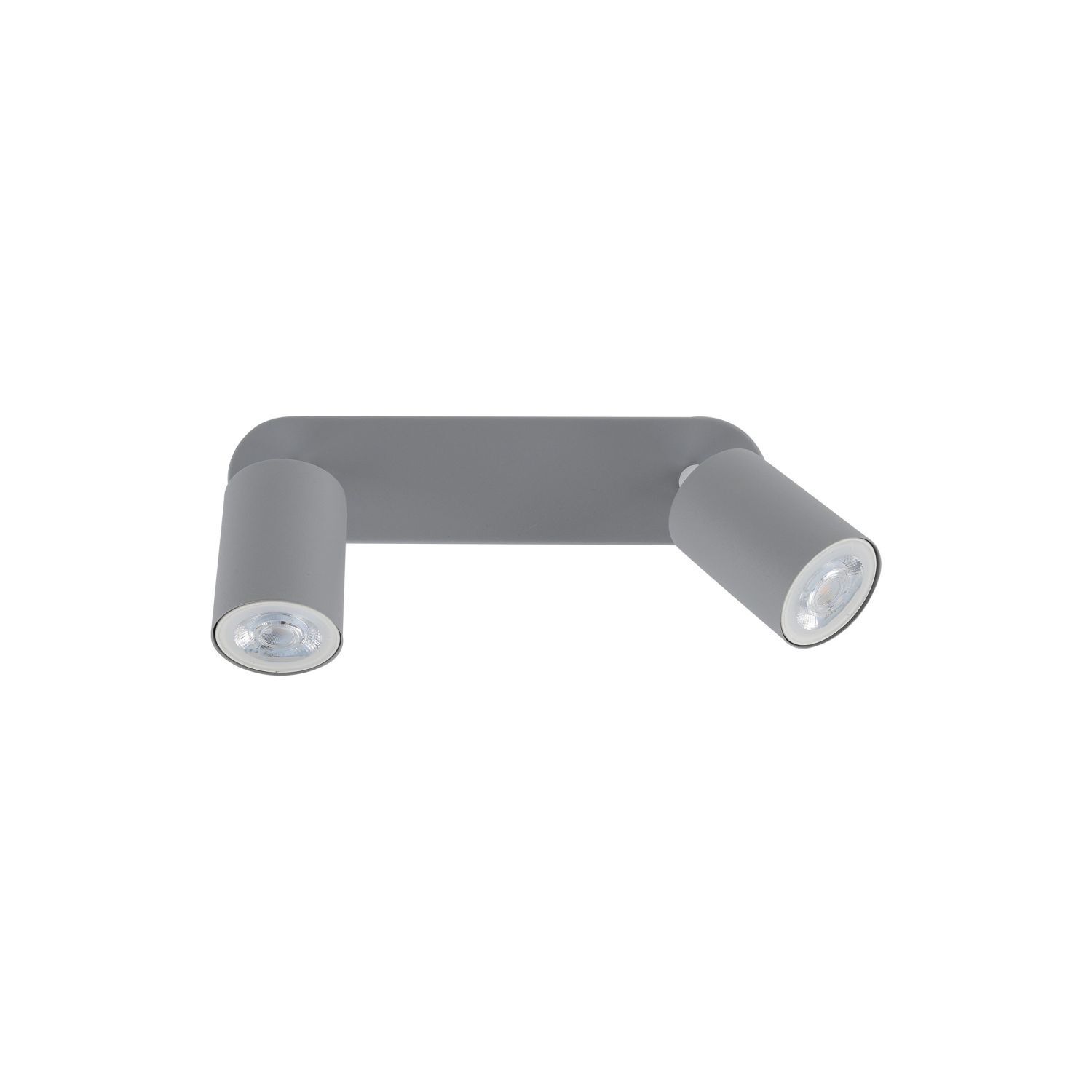 Deckenstrahler Kinder Grau L: 35 cm schwenkbar Metall 2x GU10