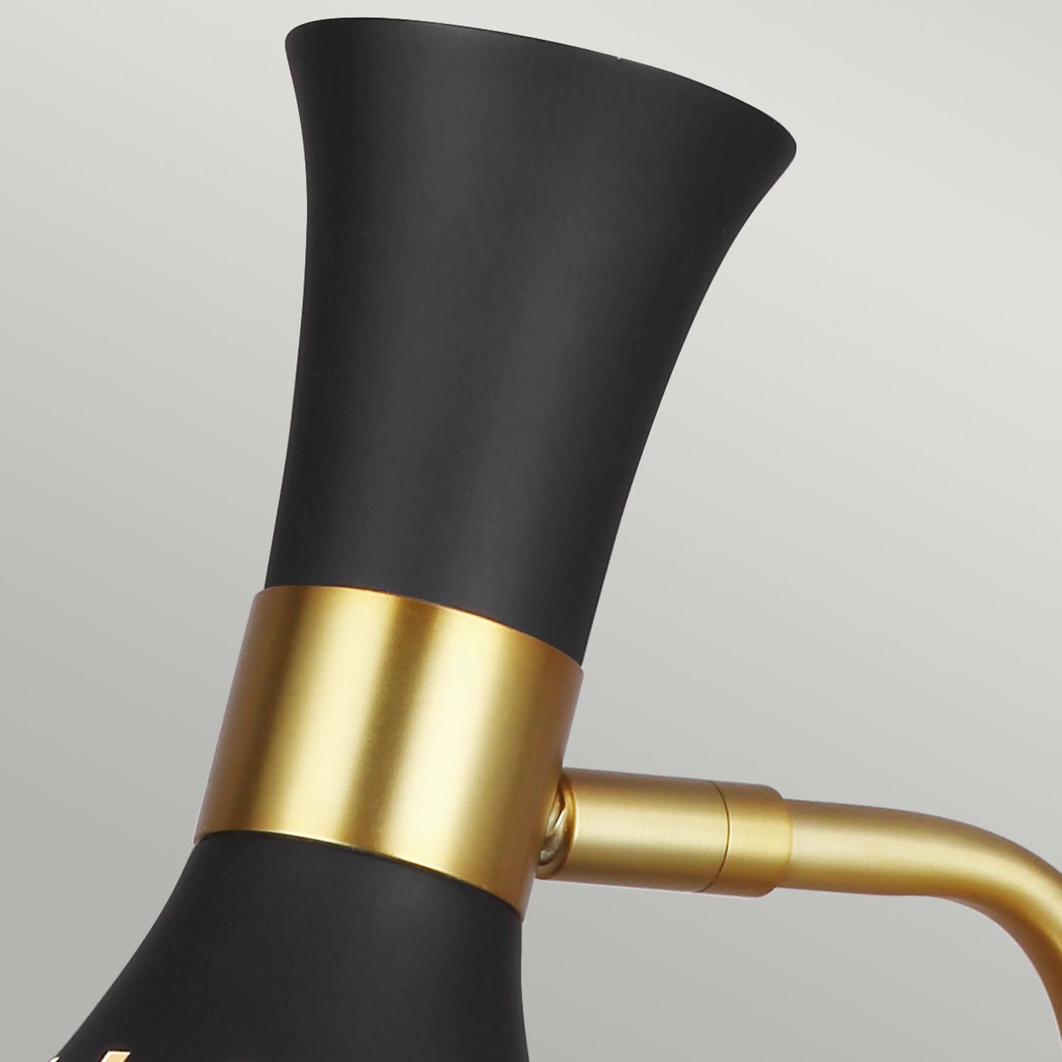 Schreibtischleuchte Metall 63,5cm Schwarz Messing Retro Rauchrohr, Sinken, Waschbeckenhahn, Hupe, Musikinstrument