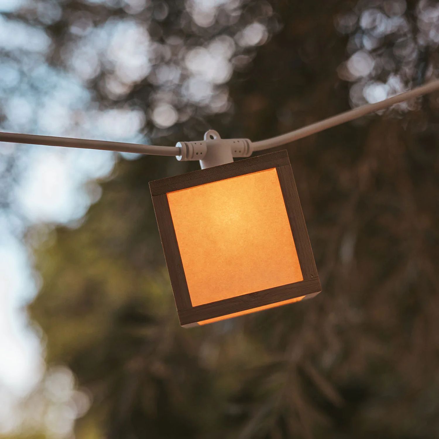 LED Solarlichterkette IP44 Bambus 1800 K 5 m lang TAIYO Lampe