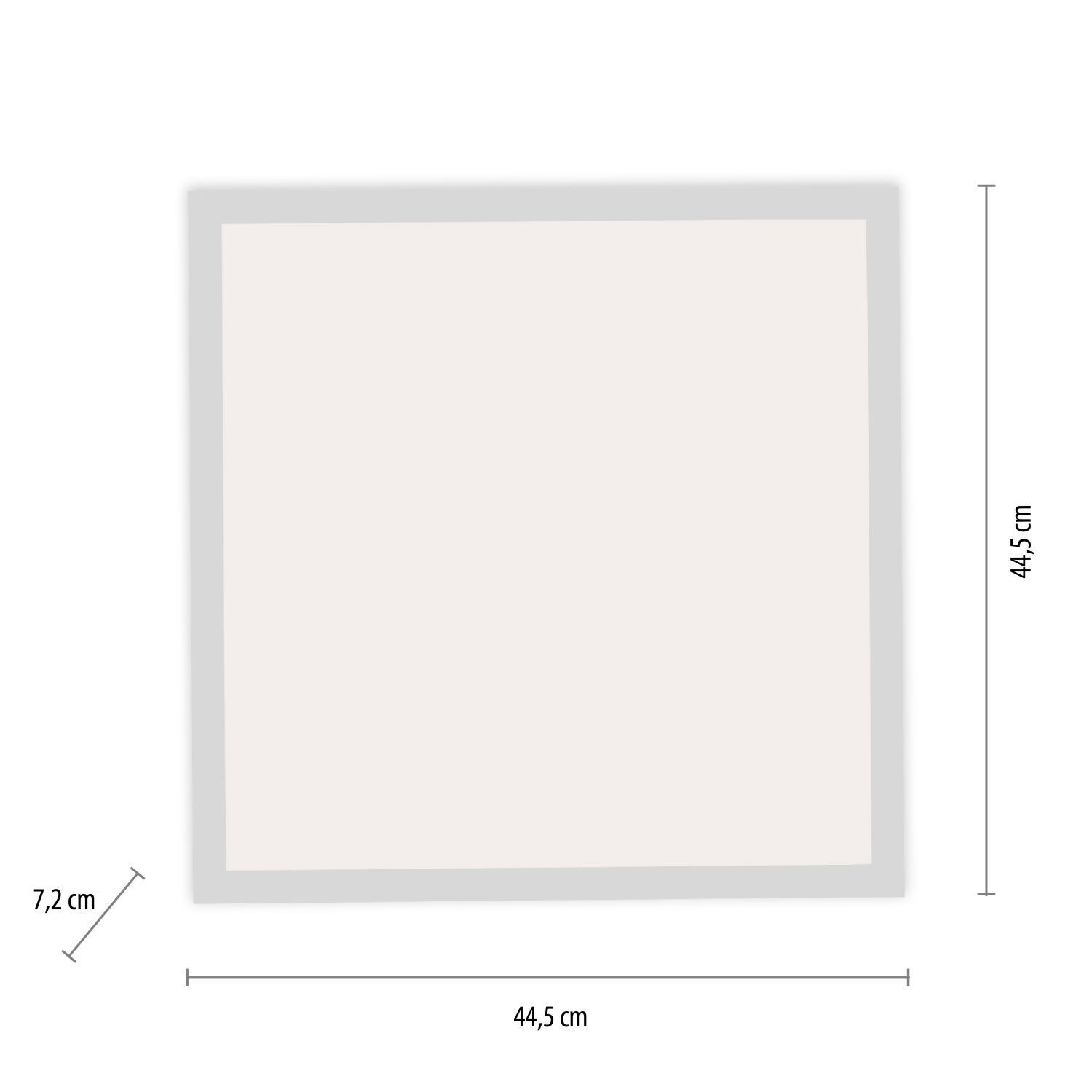 LED Deckenleuchte mit Bewegungsmelder L:44,5 cm 2100 lm Seite, Text, Weiße Tafel