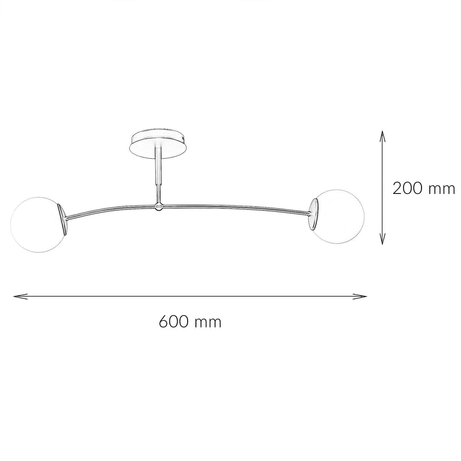 Deckenleuchte Schwarz Weiß Kugel Schirm Deckenlampe Diagramm, Handlung, Rauchrohr