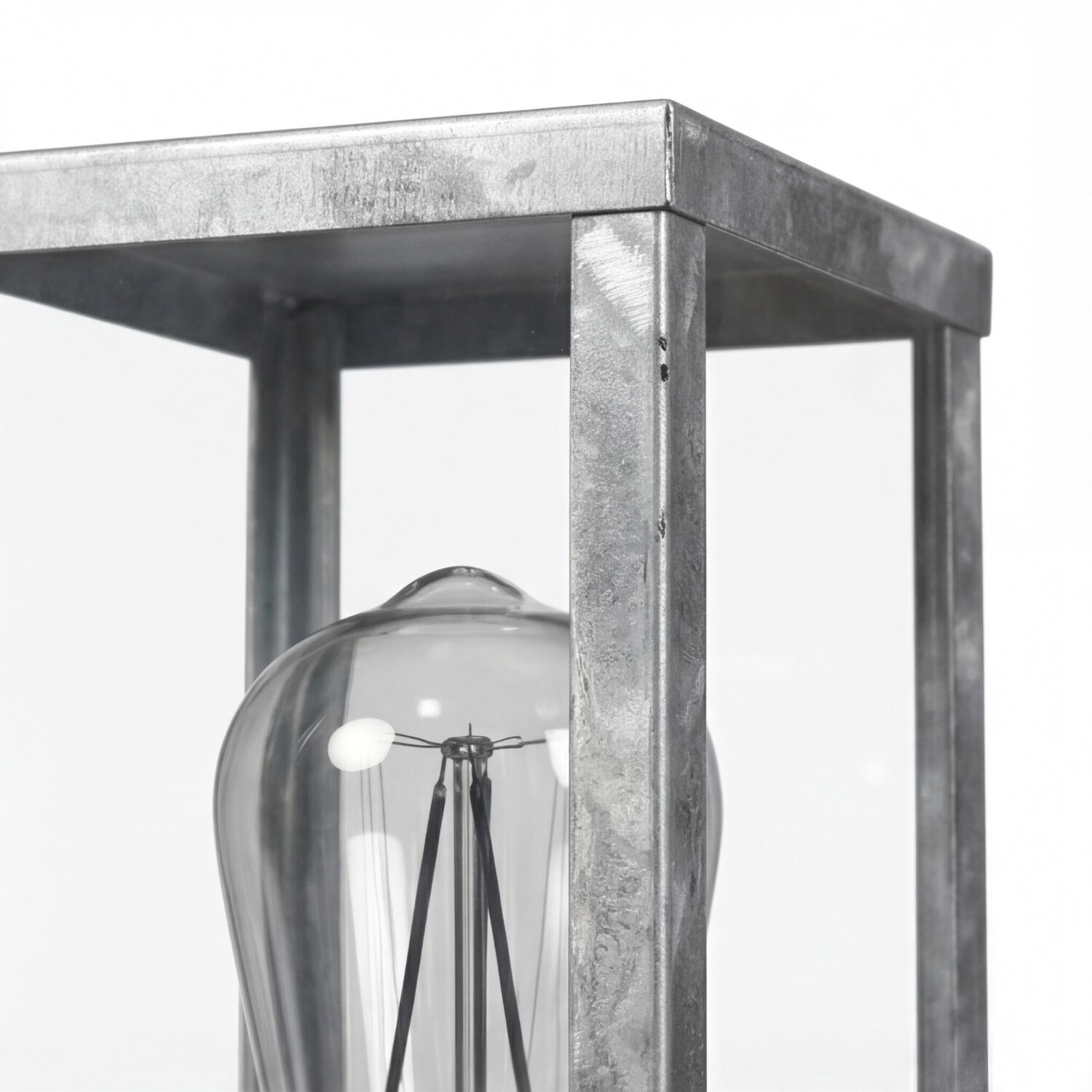 Sockelleuchte Vintage Aluminium in Zink IP44 E27 50 cm e27a1a4d- tags are not required
