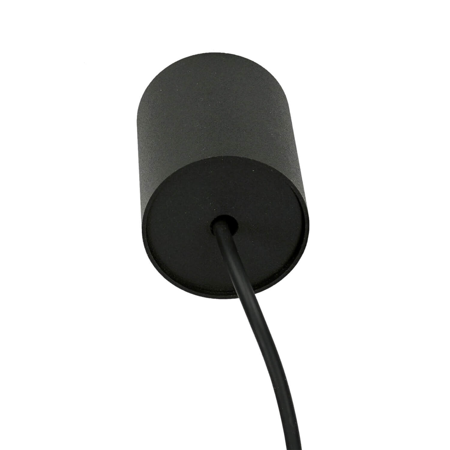 Schwarze Hängelampe Metall Zylinder G9 schmal