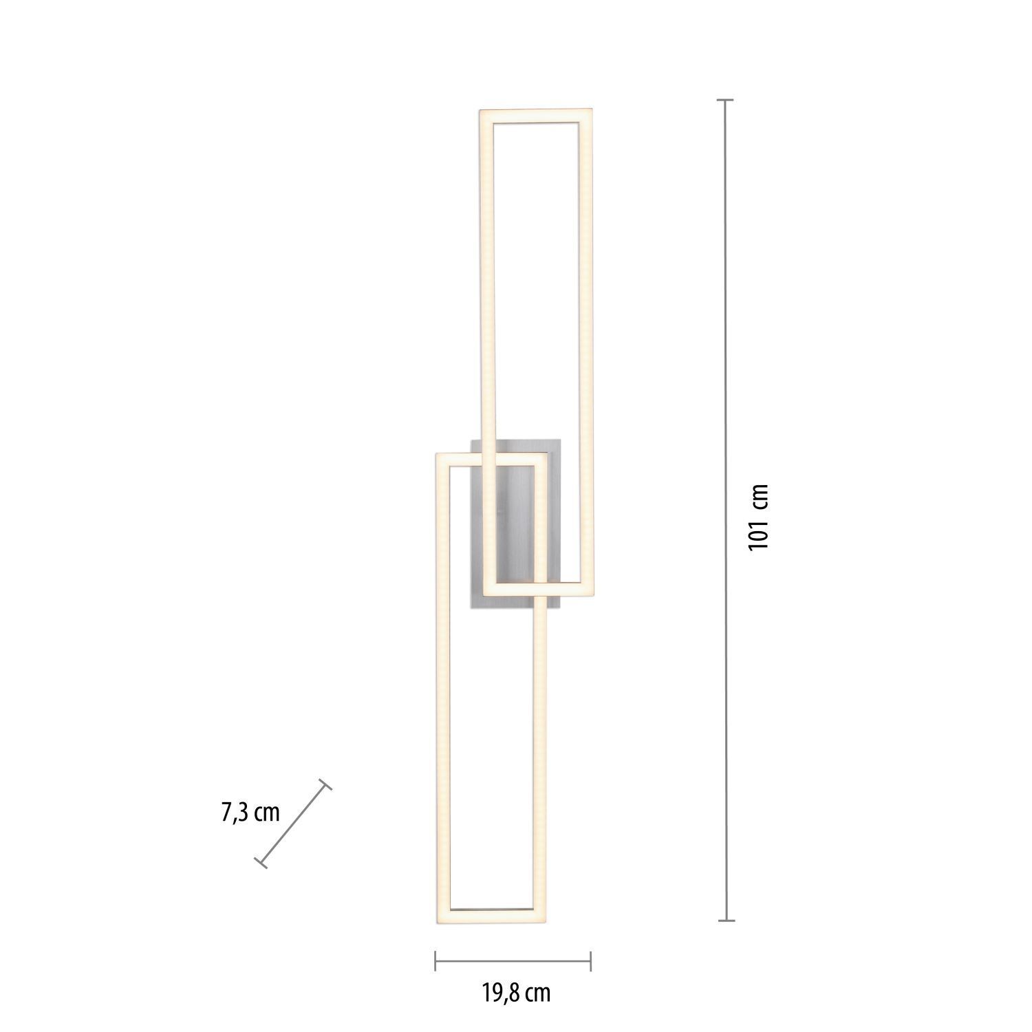 Dimmbare LED Deckenleuchte in Stahl 3000 K L:102 cm