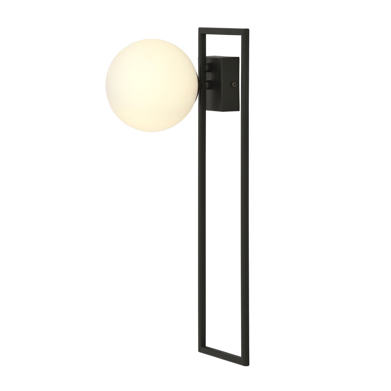 Deckenleuchte Metall Glas L: 50 cm Schwarz Weiß E14 Modern