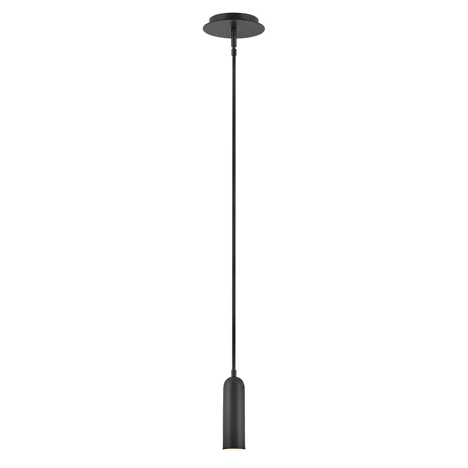 LED Hängeleuchte Metall D: 12,7 cm schmal Schwarz LED Hängeleuchte Metall D: 12,7 cm schmal Schwarz