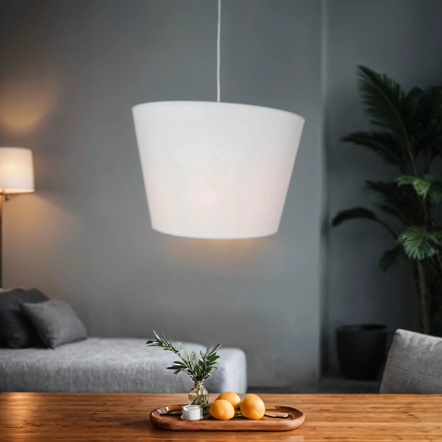 Stylische Hängelampe GABRIELA Weiß Design Ø35cm