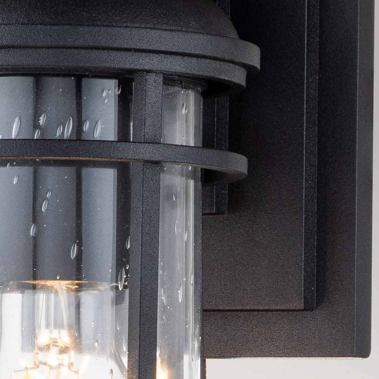 Maritime Wandlampe außen Alu Glas E27 IP44 29,2 cm hoch