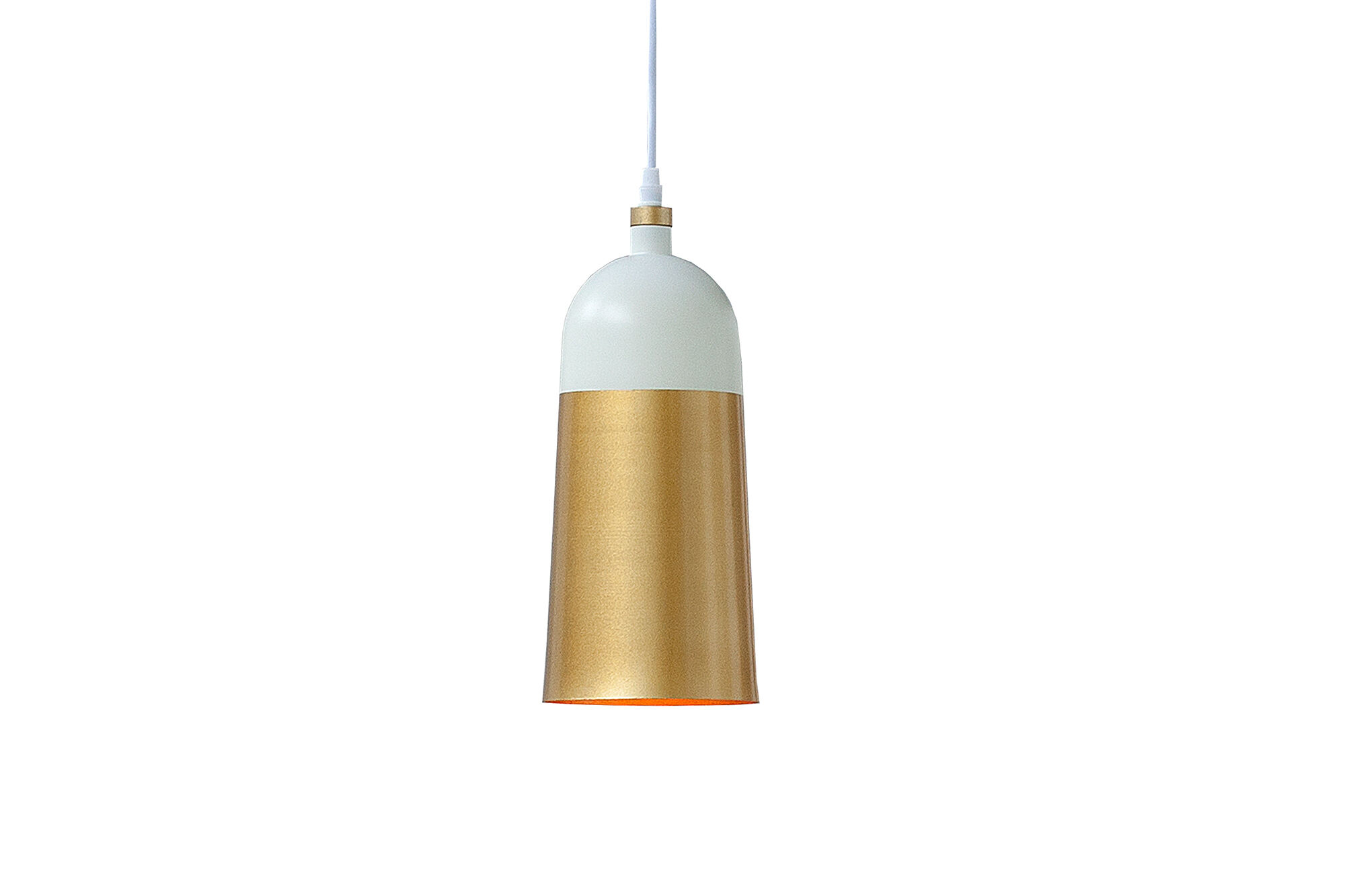 Retro Designerleuchte Loft Ø14cm elegant Weiß Gold