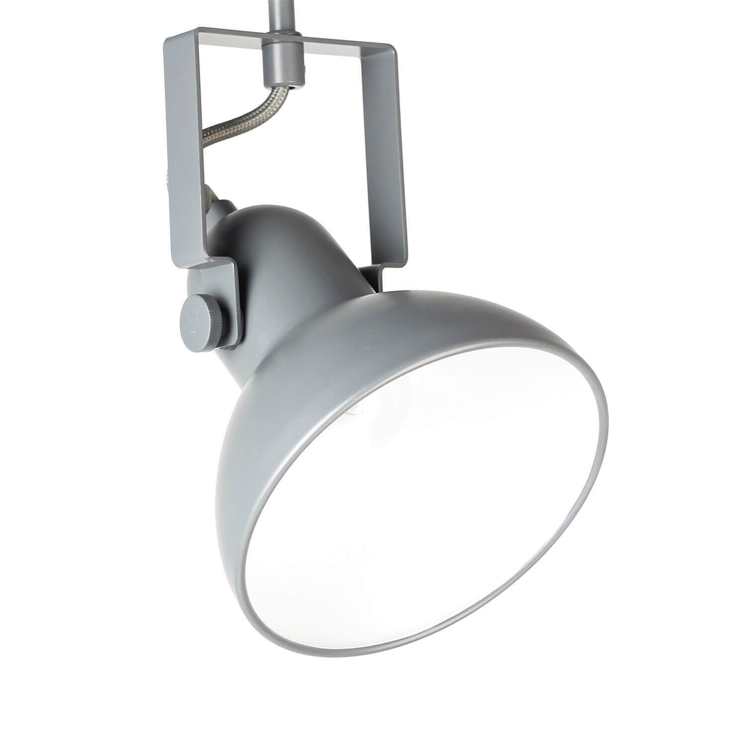 Spot Lampe Anthrazit Metall rund Retro praktisch Beleuchtung, Lampe, Leuchte