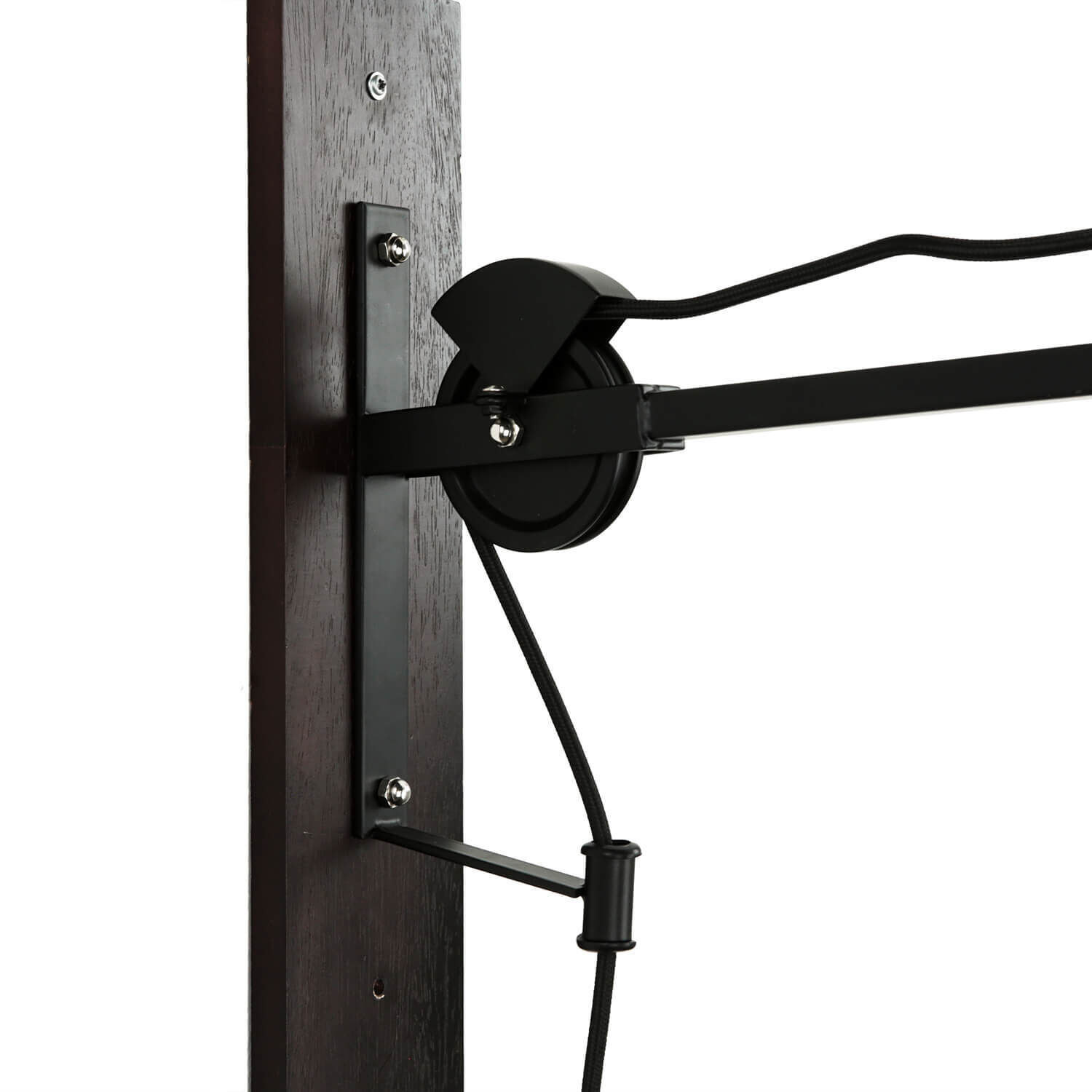 Verstellbare Wandlampe Industrie Design Holz Metall Elektrisches Gerät, Mikrofon