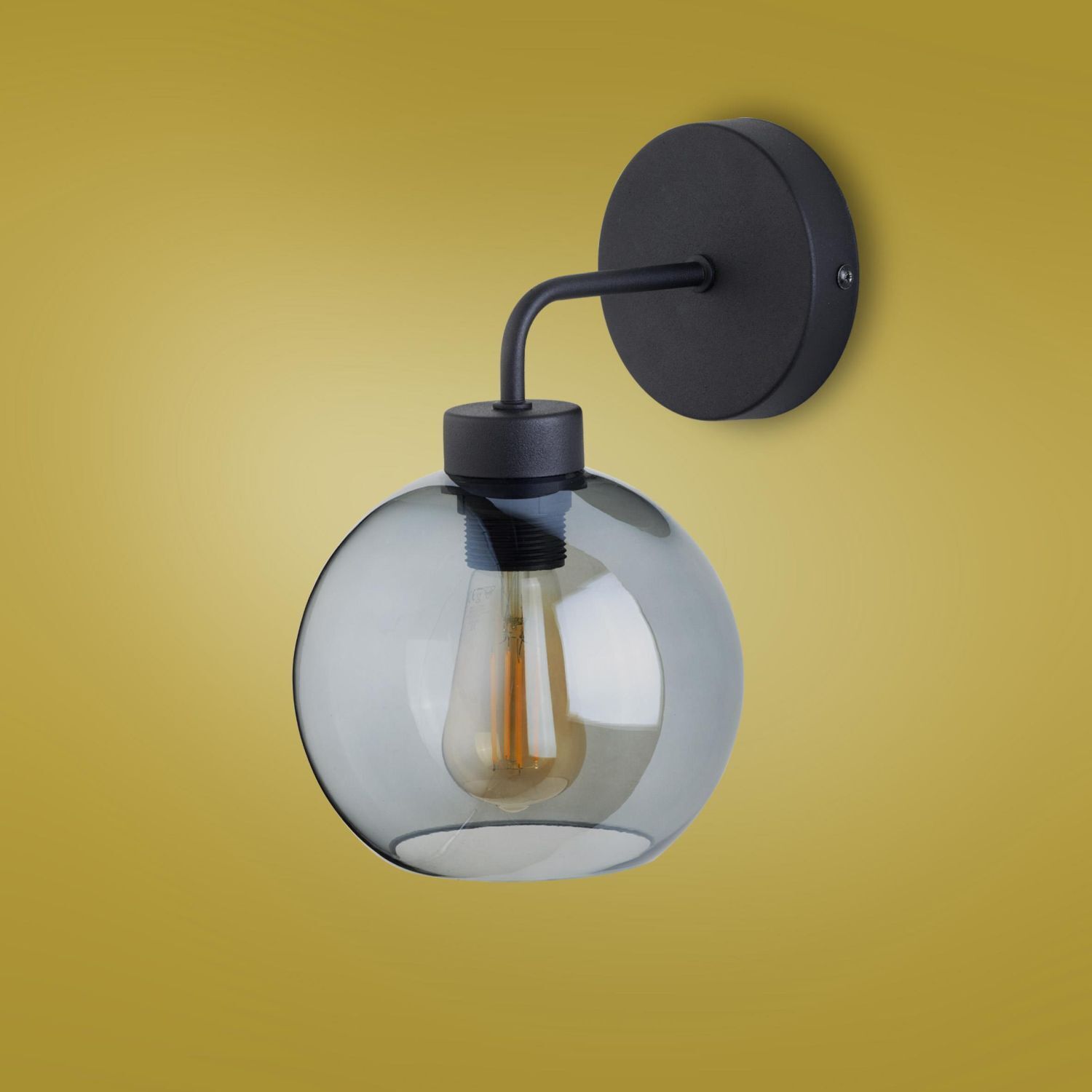 Wandlampe in Graphit Schwarz Flur Lampe KALETE E27 Leuchte, Beleuchtung