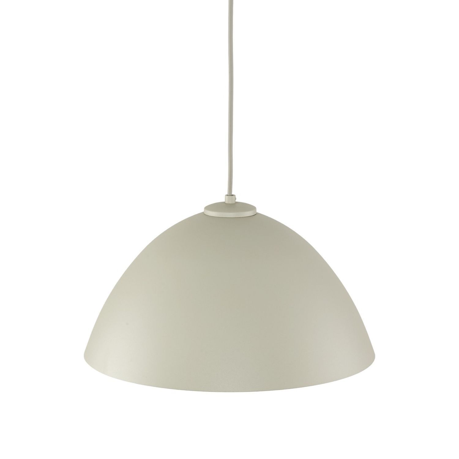 Pendelleuchte Metall Beige Ø 34 cm rund Höhe verstellbar E27