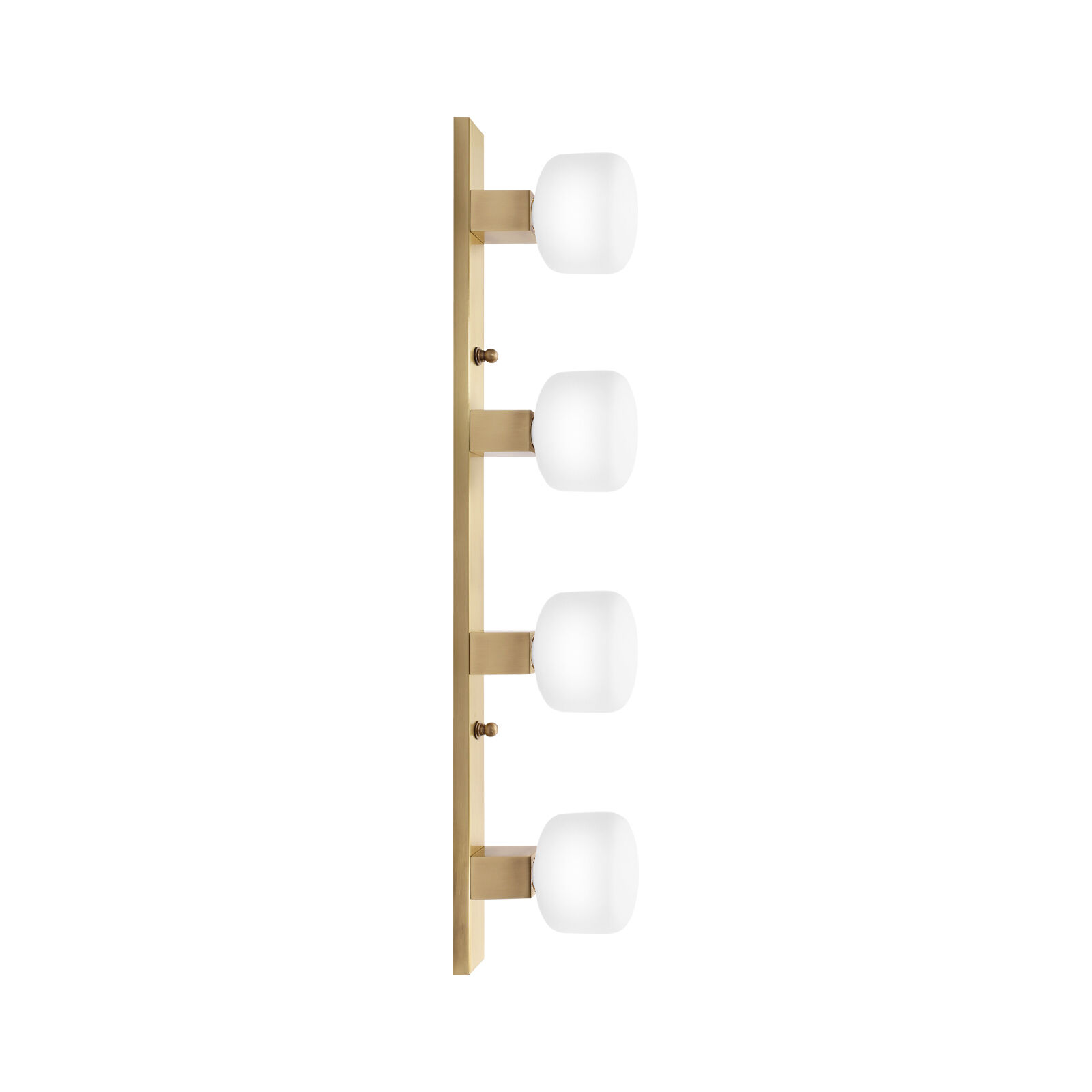 Wandlampe 4-flammig in Bronze hell E27 Echt-Messing
